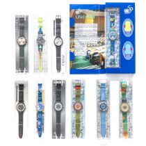 A Collection of 10 Swatch Watches