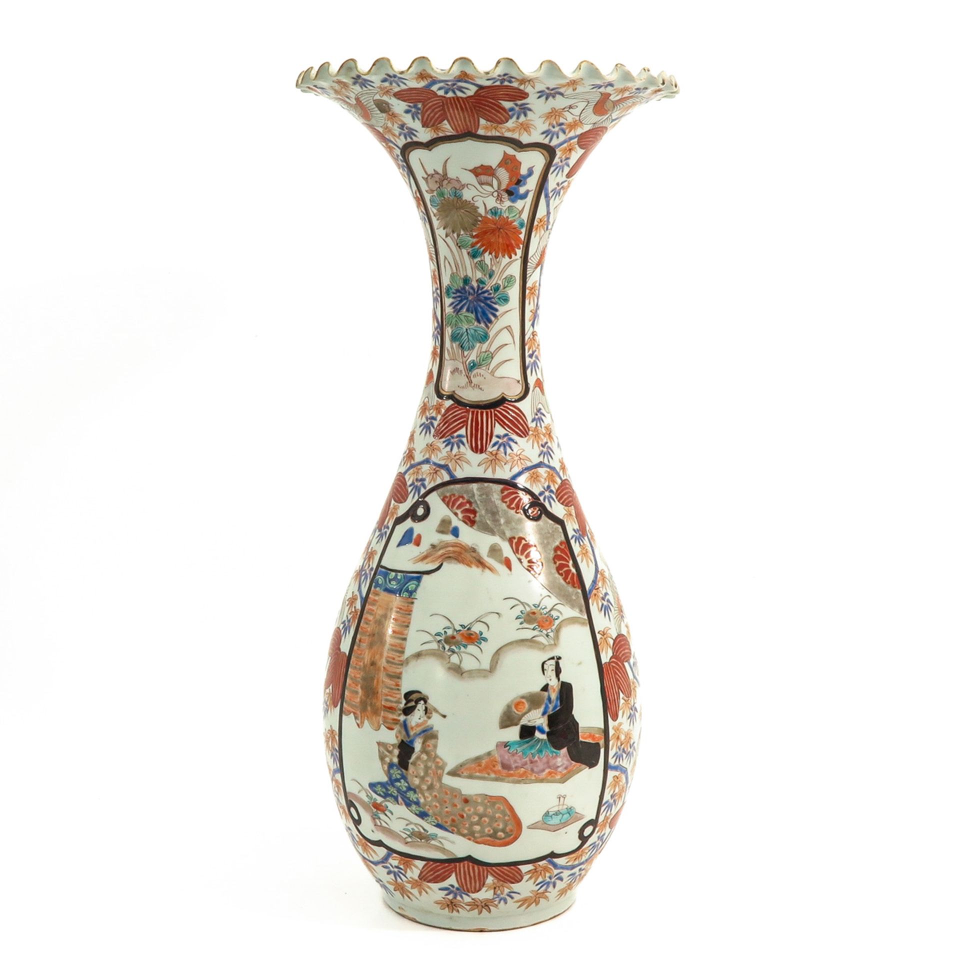 A Large Kutani Vase - Image 3 of 10