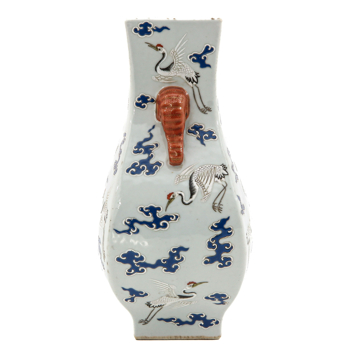 A Polychrome Decor Hu Vase - Image 4 of 10