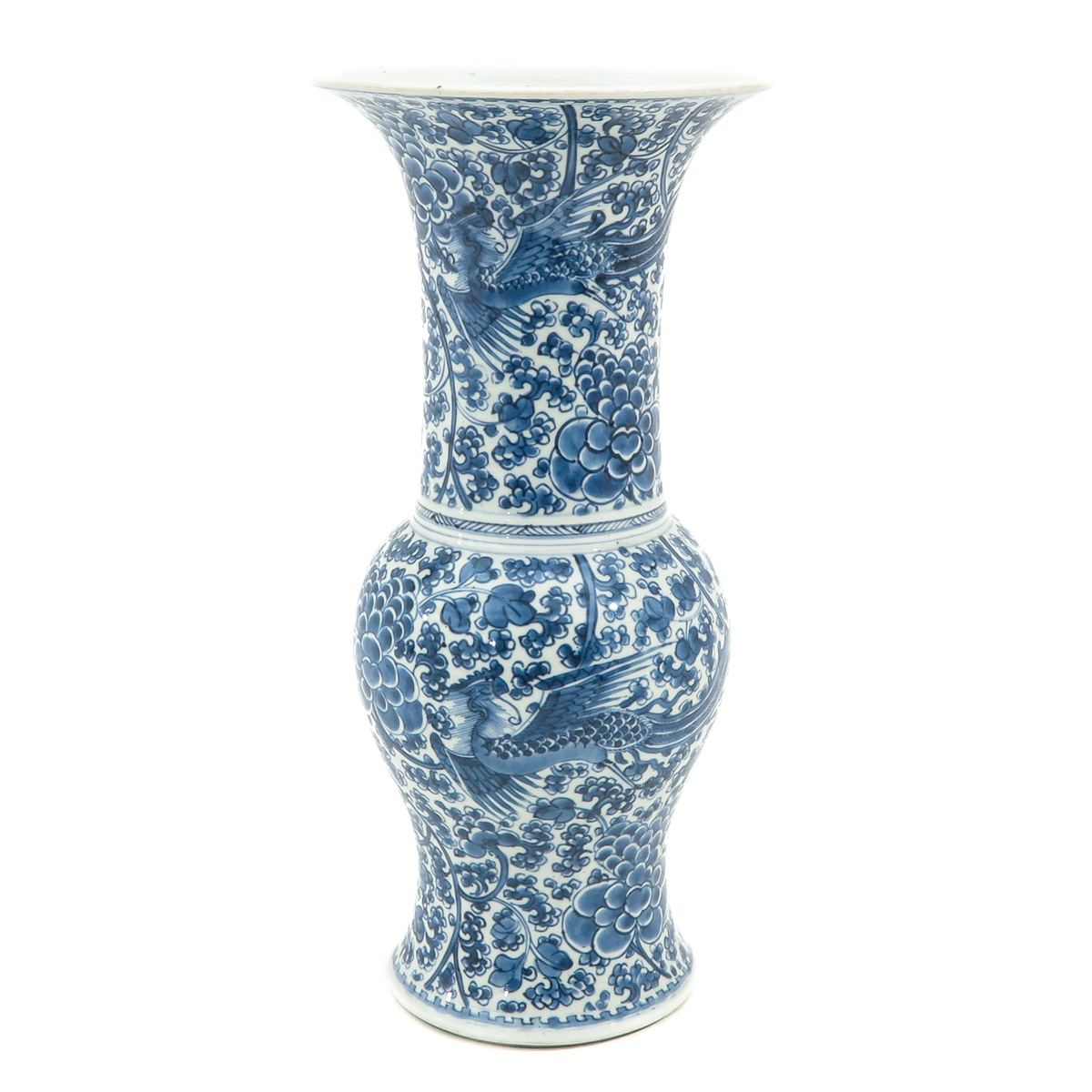 A Blue and White Yen Yen Vase