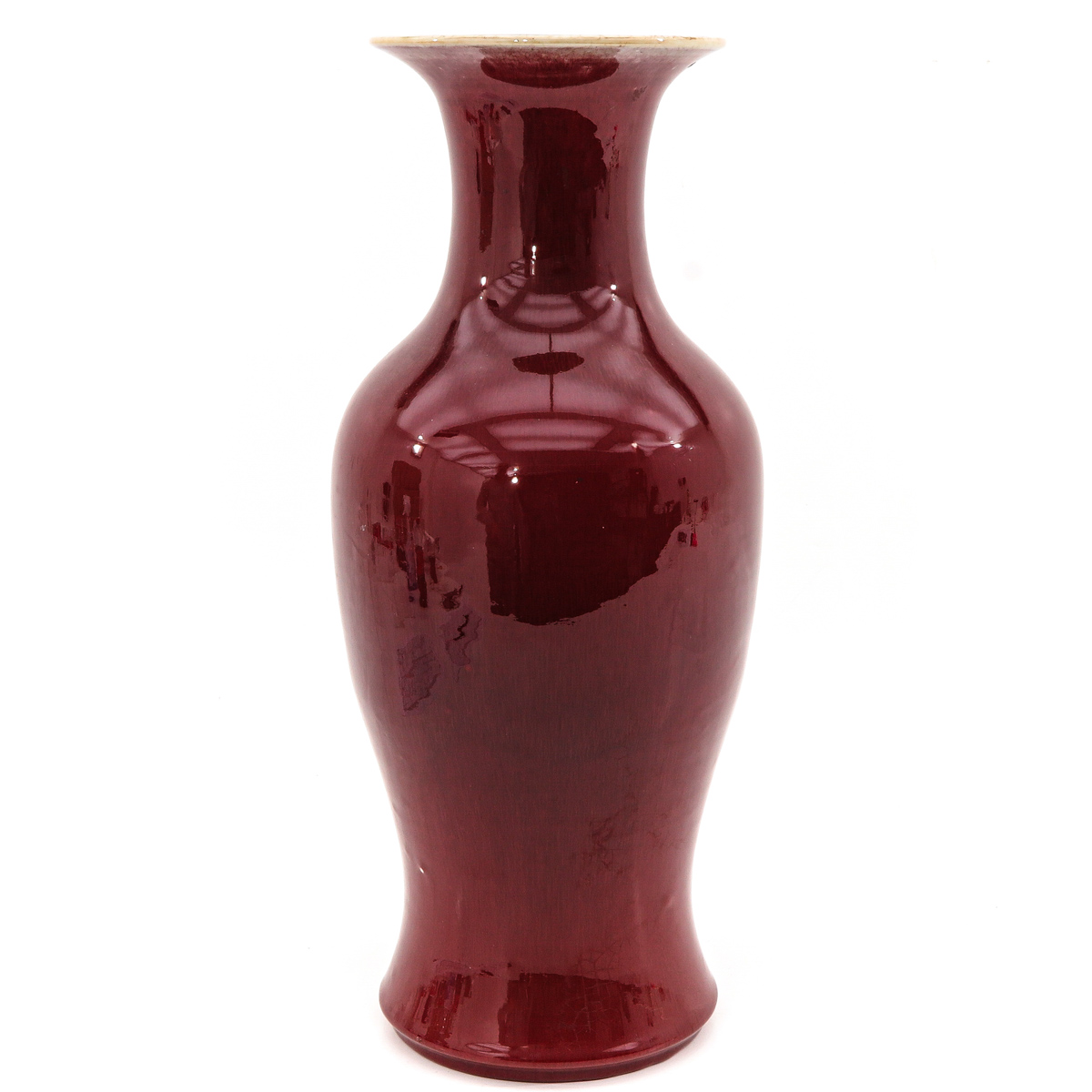 A Large Sang de Boeuf Vase - Image 3 of 8