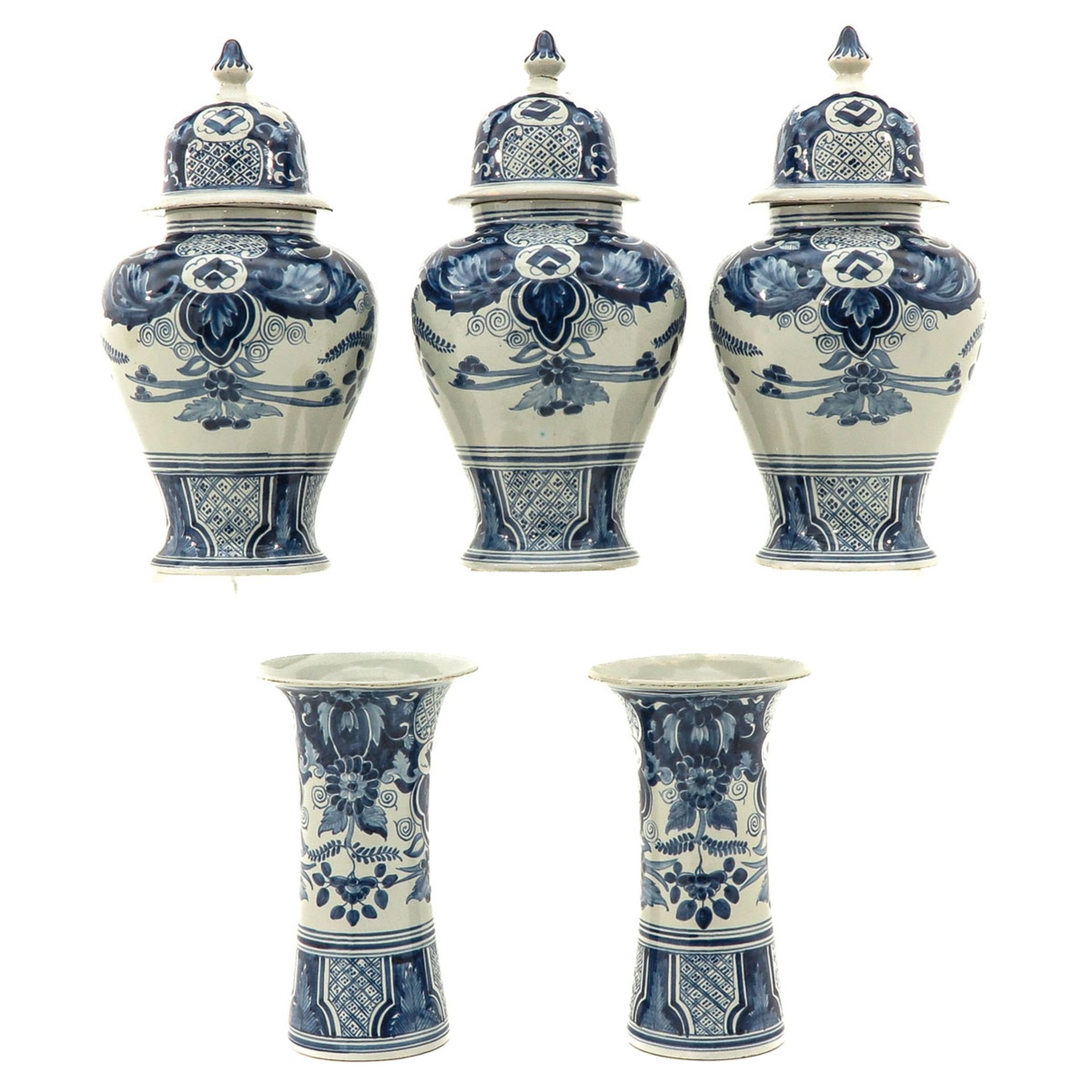 A 5 Piece Garniture Set - Bild 3 aus 9