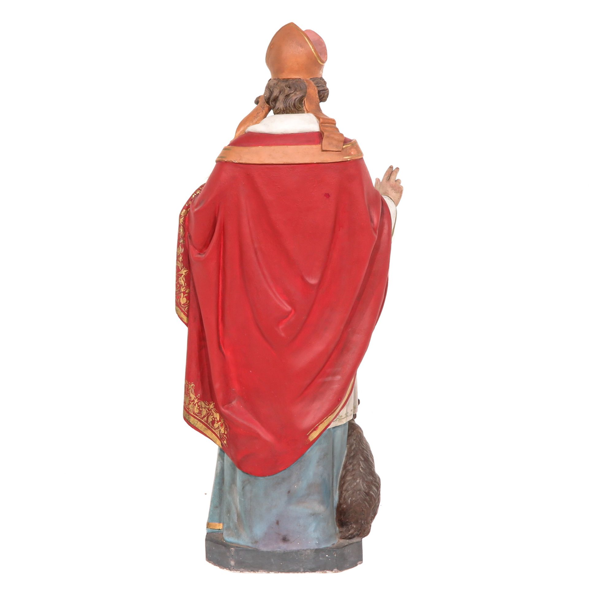 A 19th Century Sculpture of Saint Ghislain - Image 3 of 9