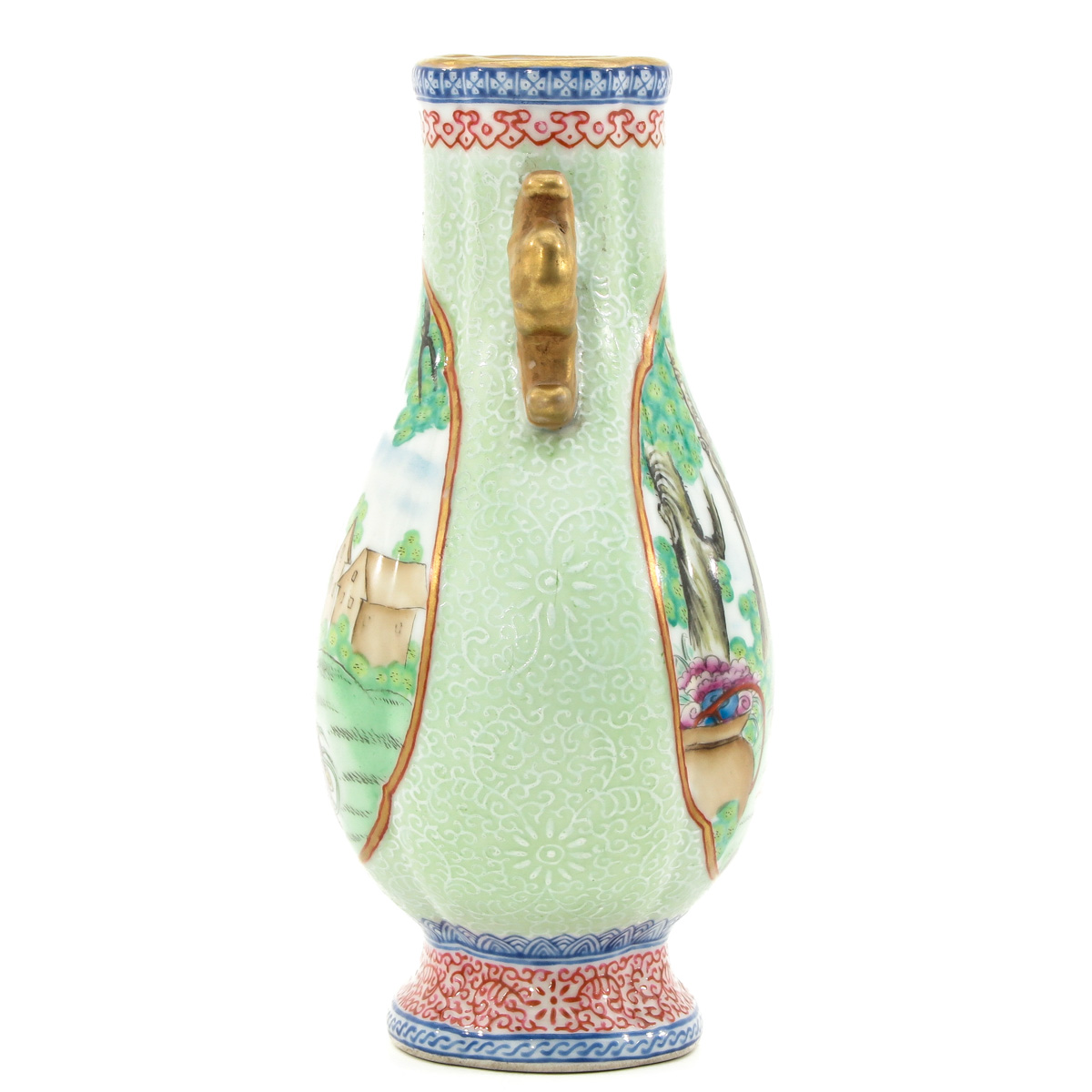 A Polychrome Decor Vase - Image 4 of 10