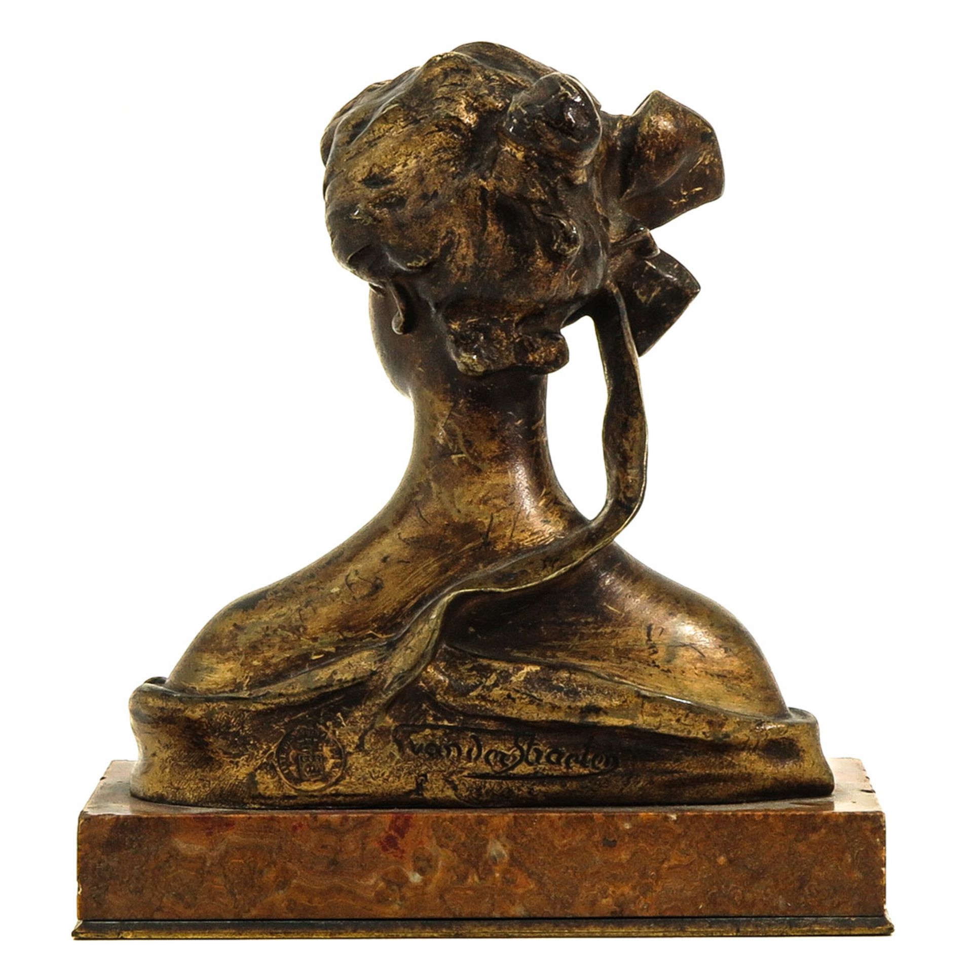 A Signed Bronze Sculpture - Image 3 of 7