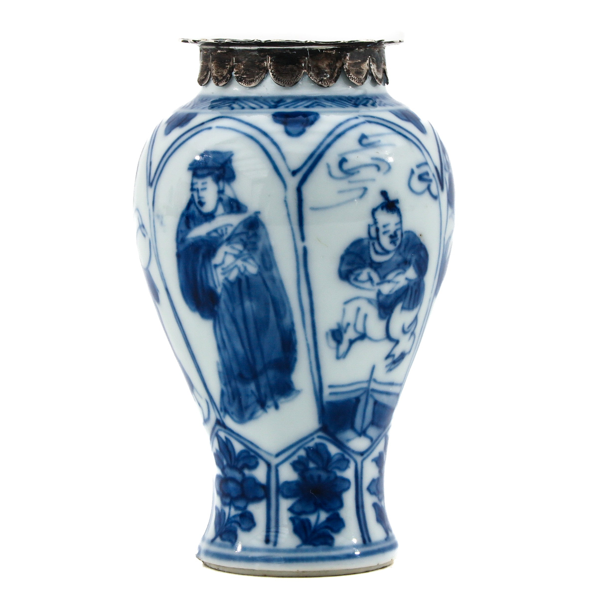 A Blue and White Miniature Vase - Image 4 of 10