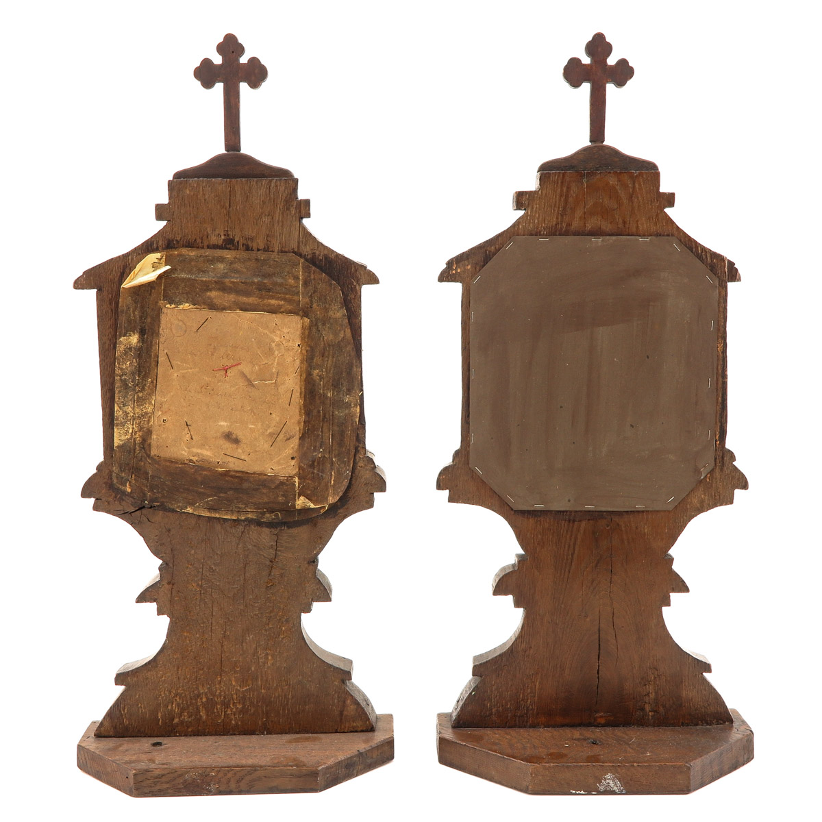 A Pair of Wood Reliquaries - Image 3 of 10