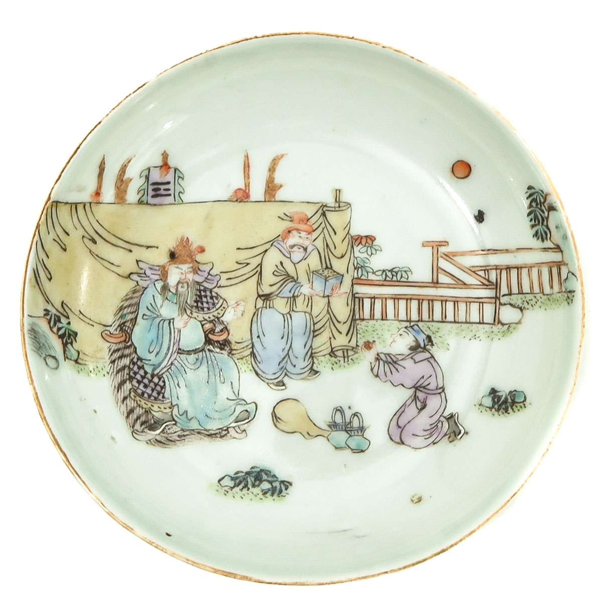 A Lot of 2 Small Polychrome Plates - Image 3 of 10