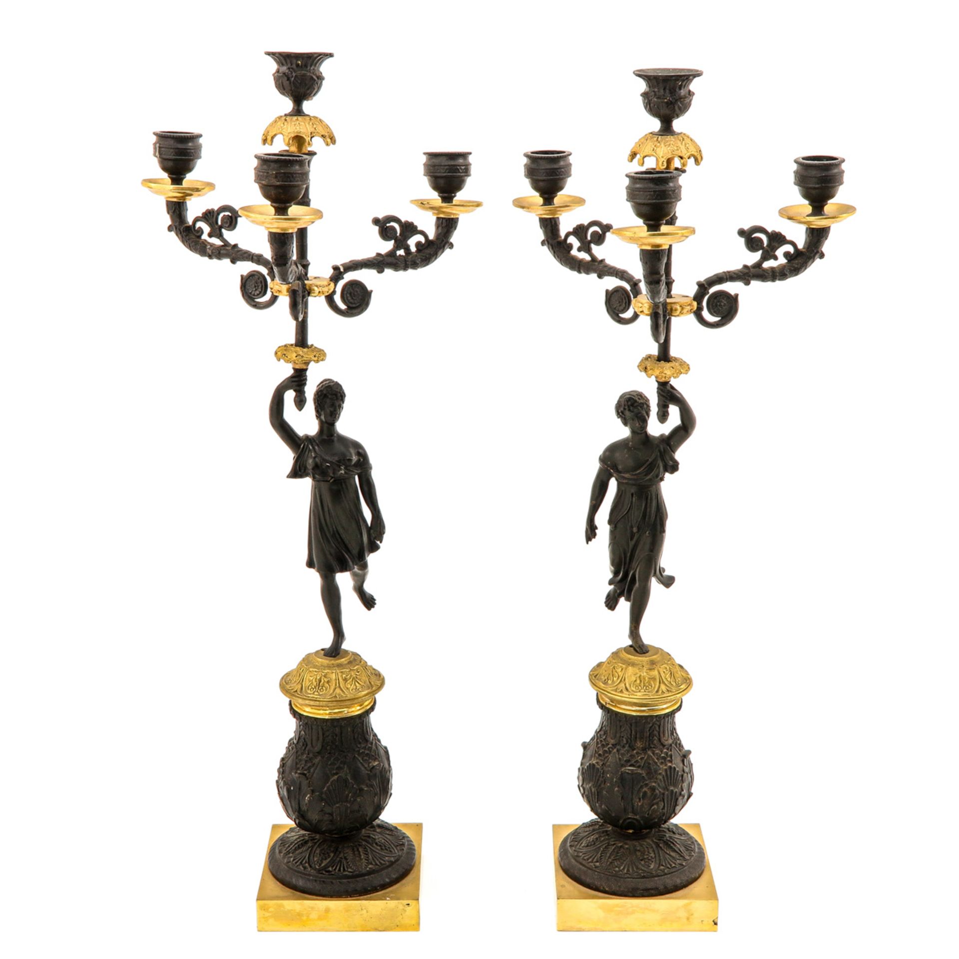 A Pair of 19th Century Candelsticks
