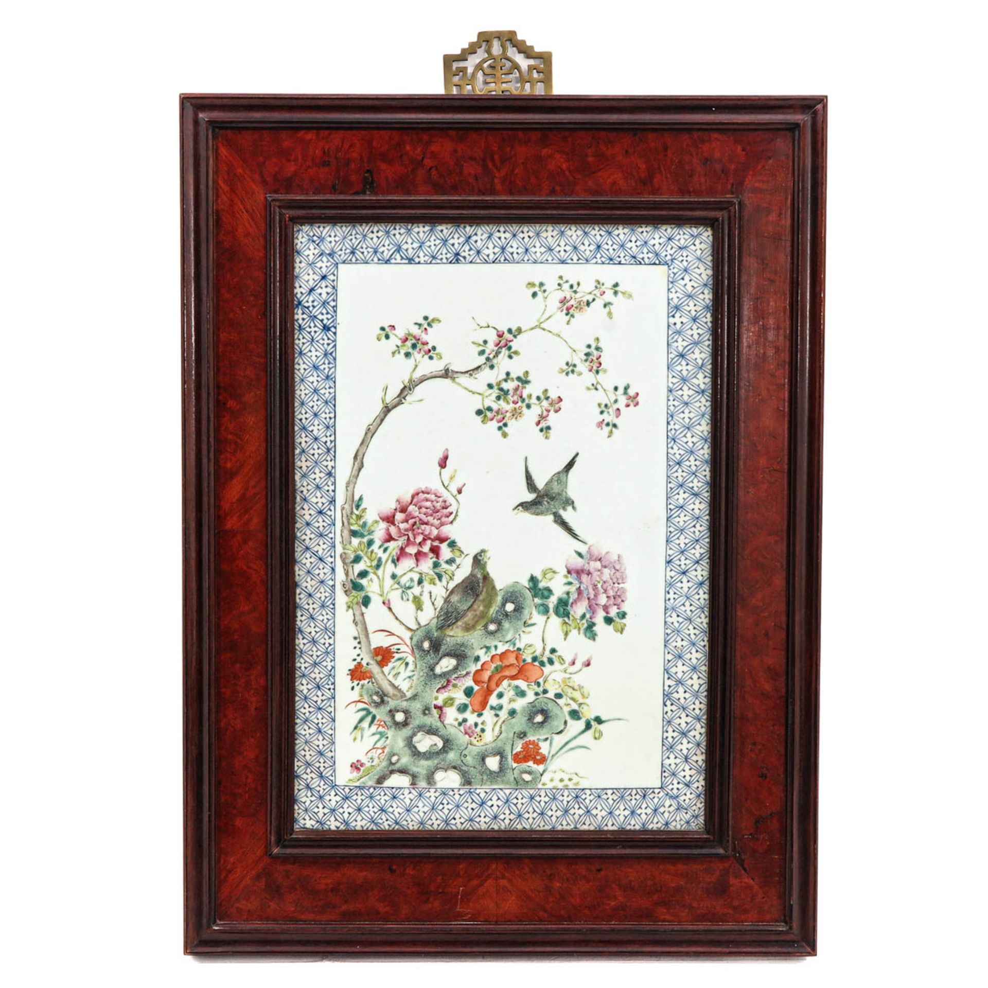 A Framed Chinese Tile