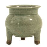 A Celadon Tripod Censer