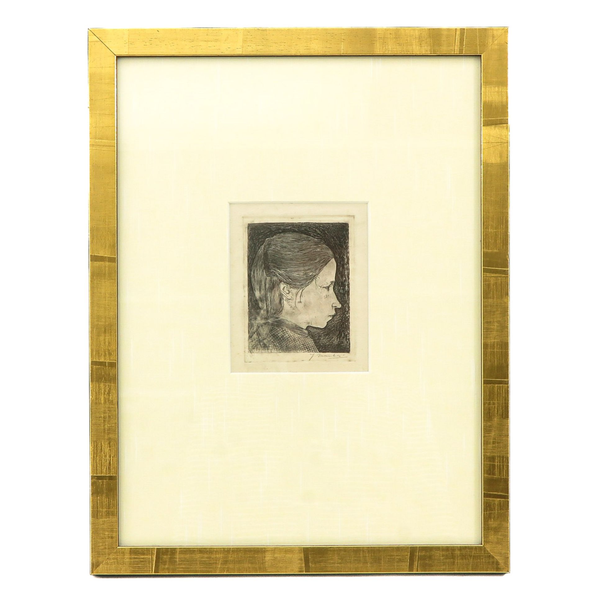 A Signed Jan Mankes Etching