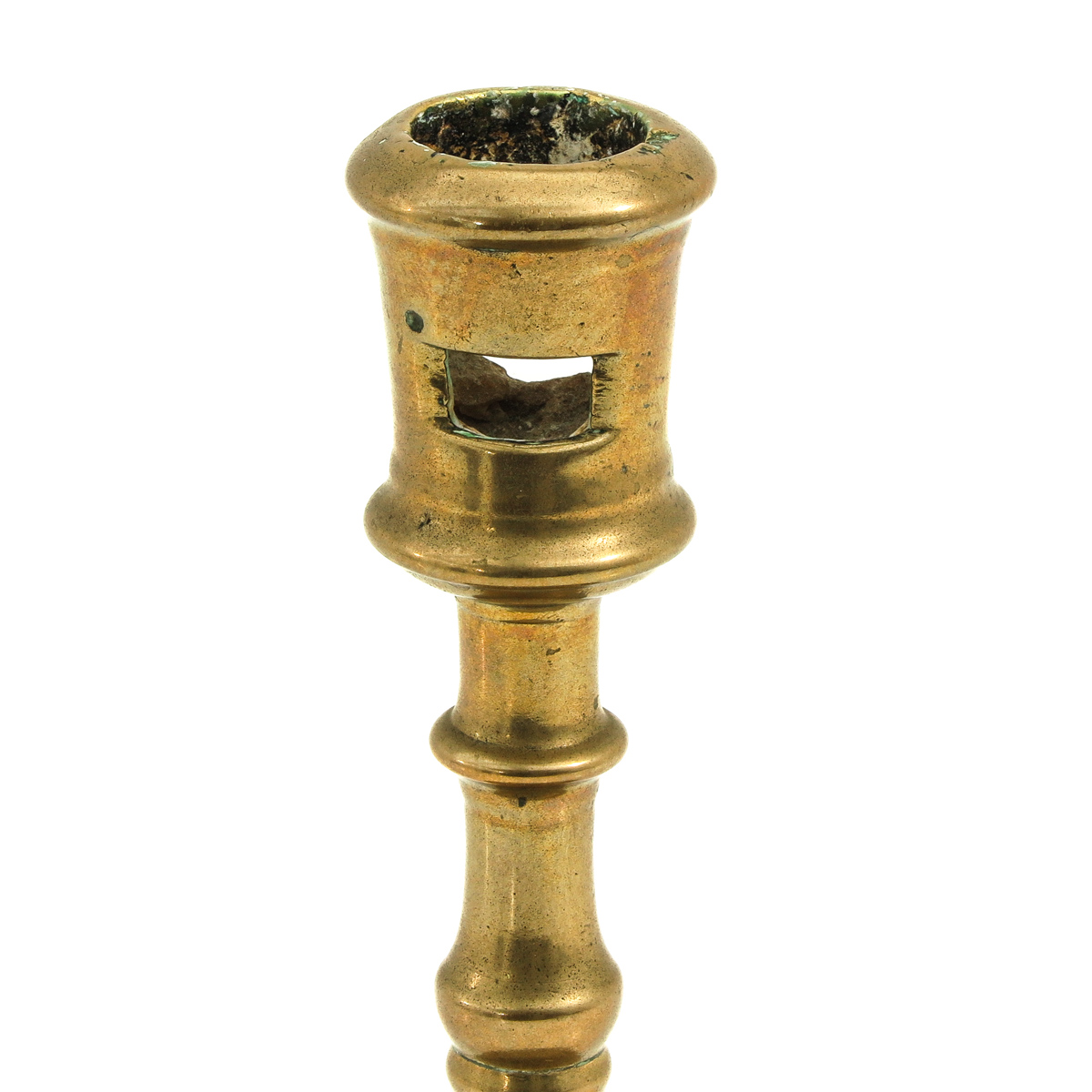 A 16th Century Bronze Candelstick - Image 7 of 8