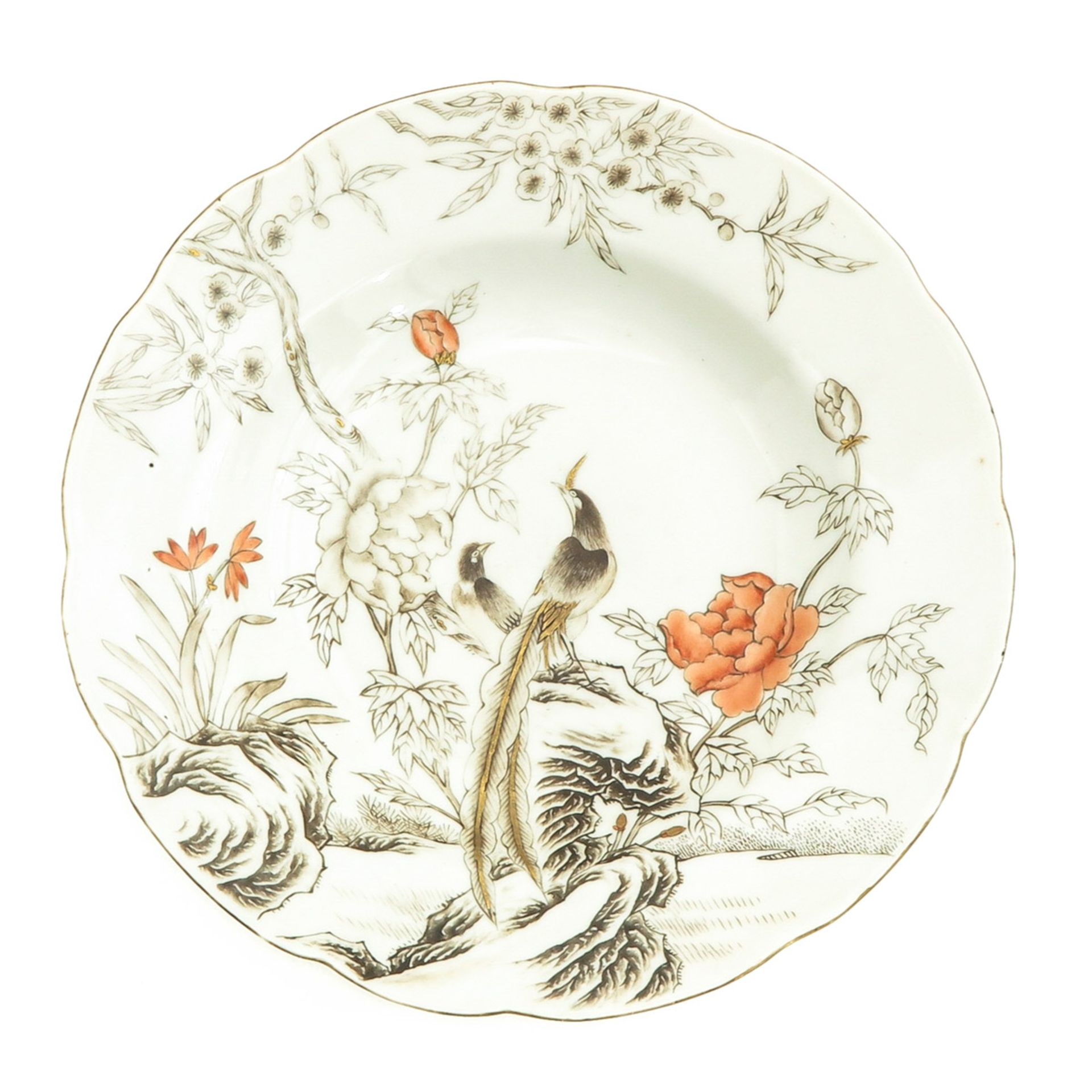 A Pair of Encre de Chine Plates - Image 3 of 10