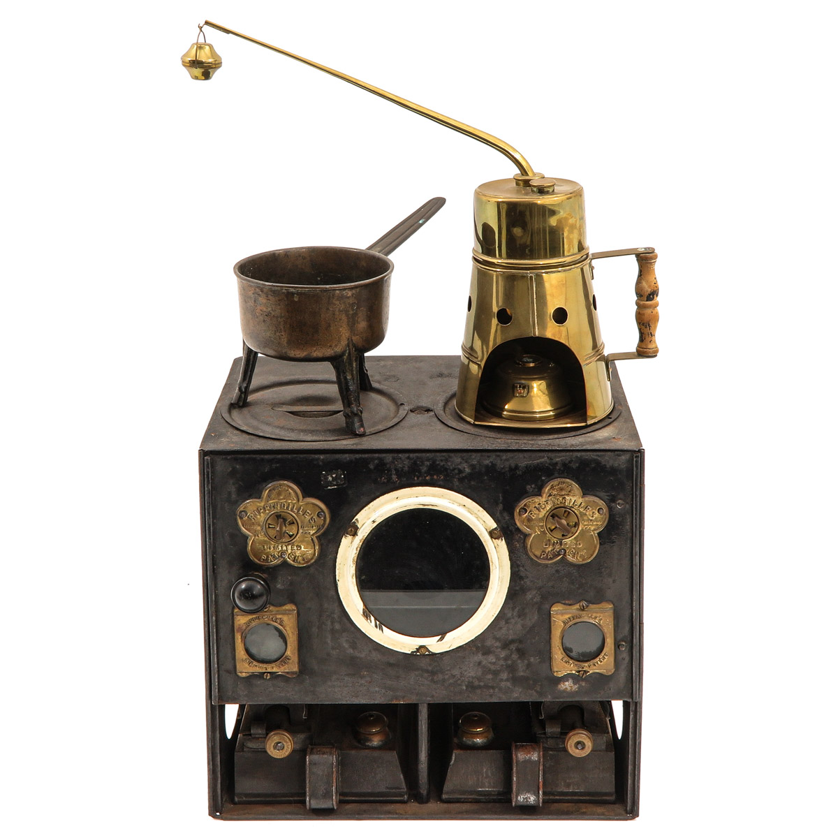 A Children's Toy Stove with Accessories