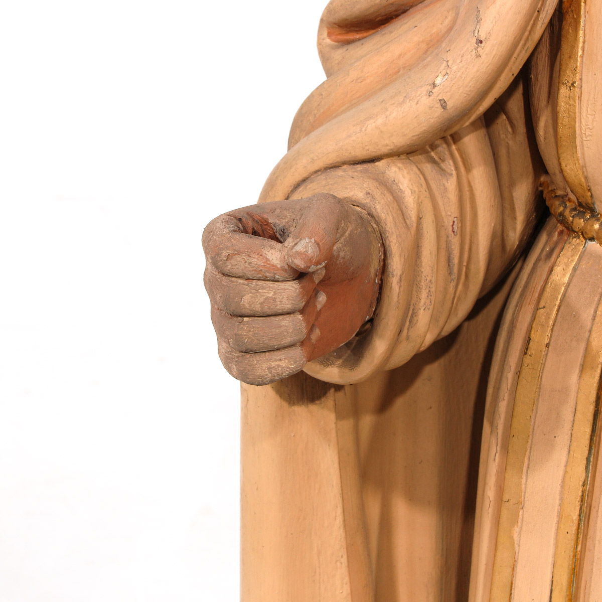 A 19th Century Sculpture of Saint Augustine - Image 9 of 10