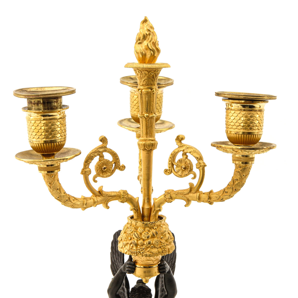 A Pair of Empire Period Candlesticks - Image 7 of 10