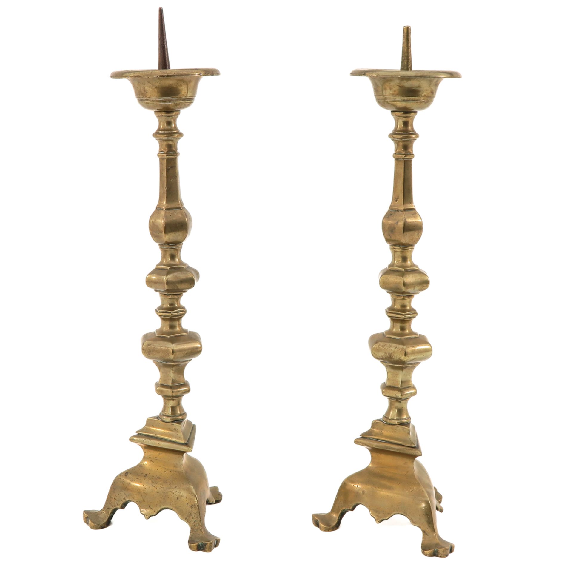 A Pair of Altar Candlesticks - Image 4 of 10
