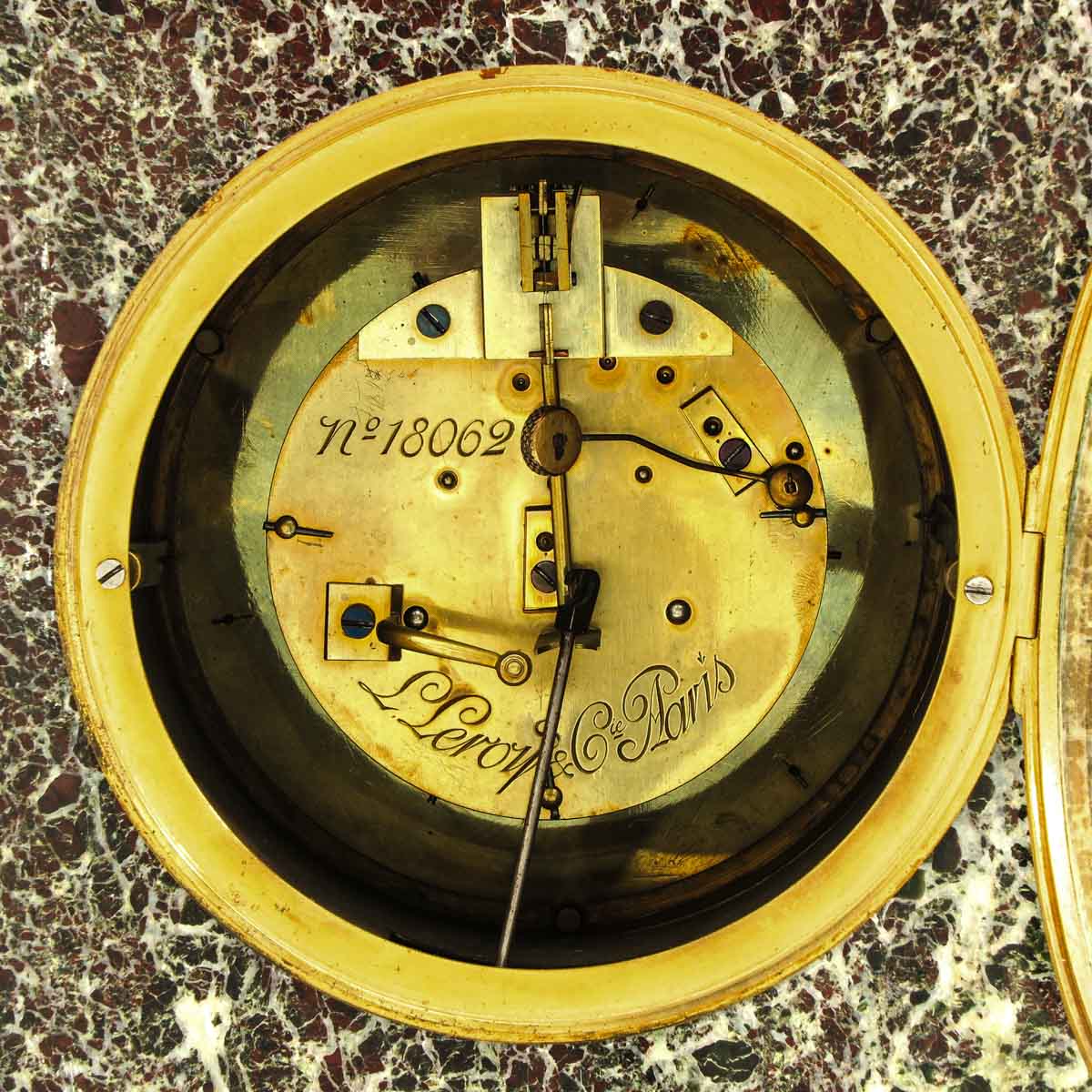 A Signed Marble Pendulum - Image 9 of 10