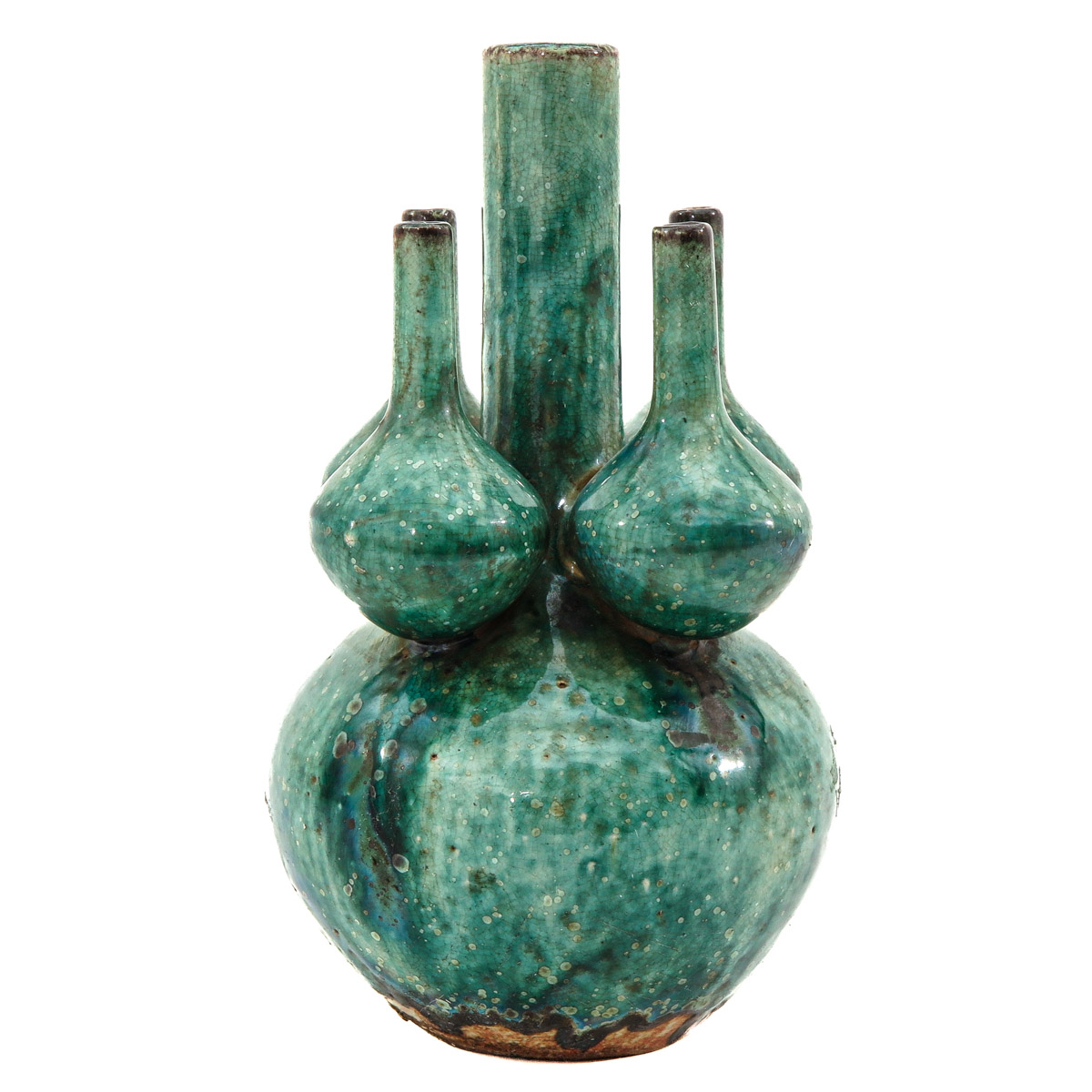A Green Glaze Tulip Vase - Image 4 of 9