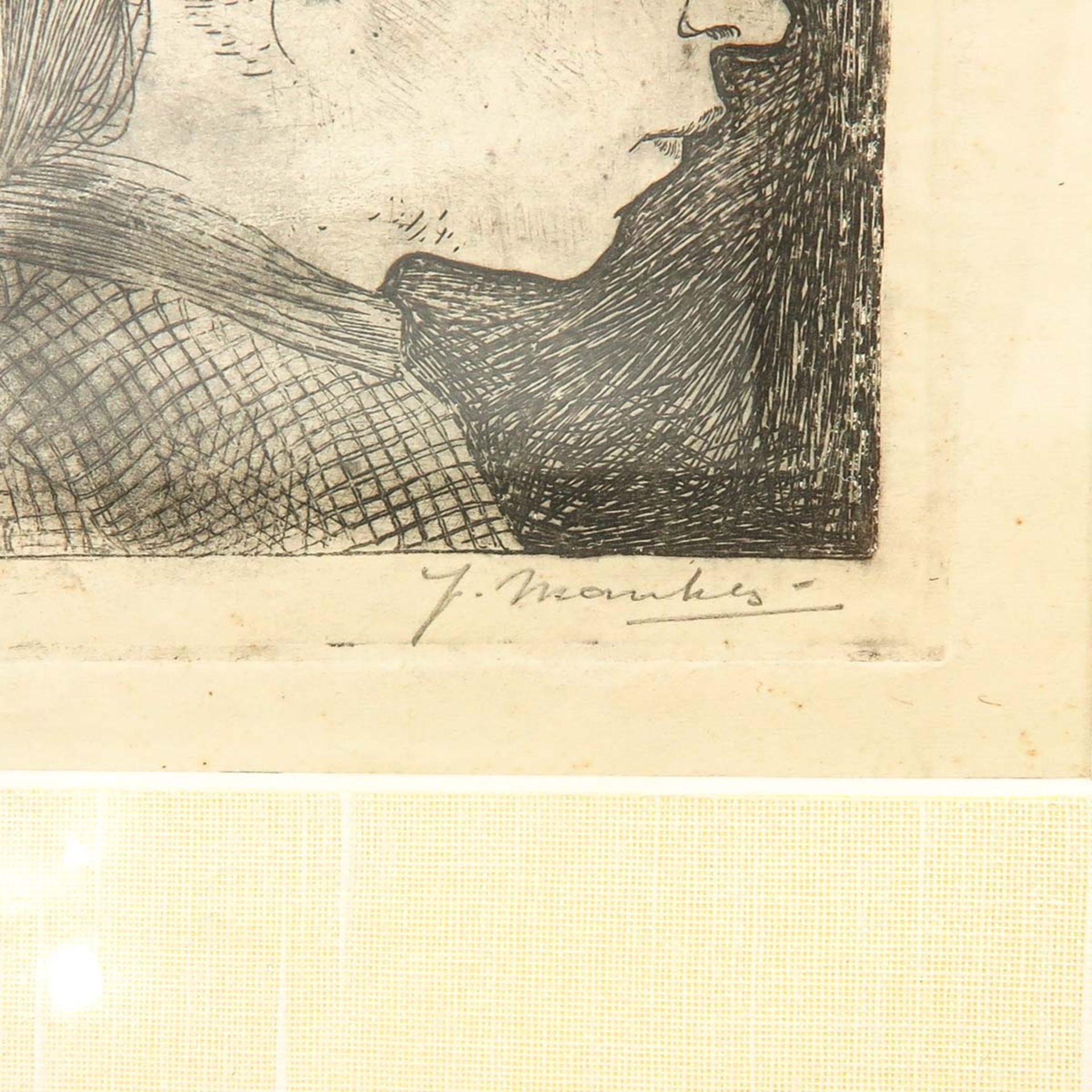 A Signed Jan Mankes Etching - Image 3 of 4