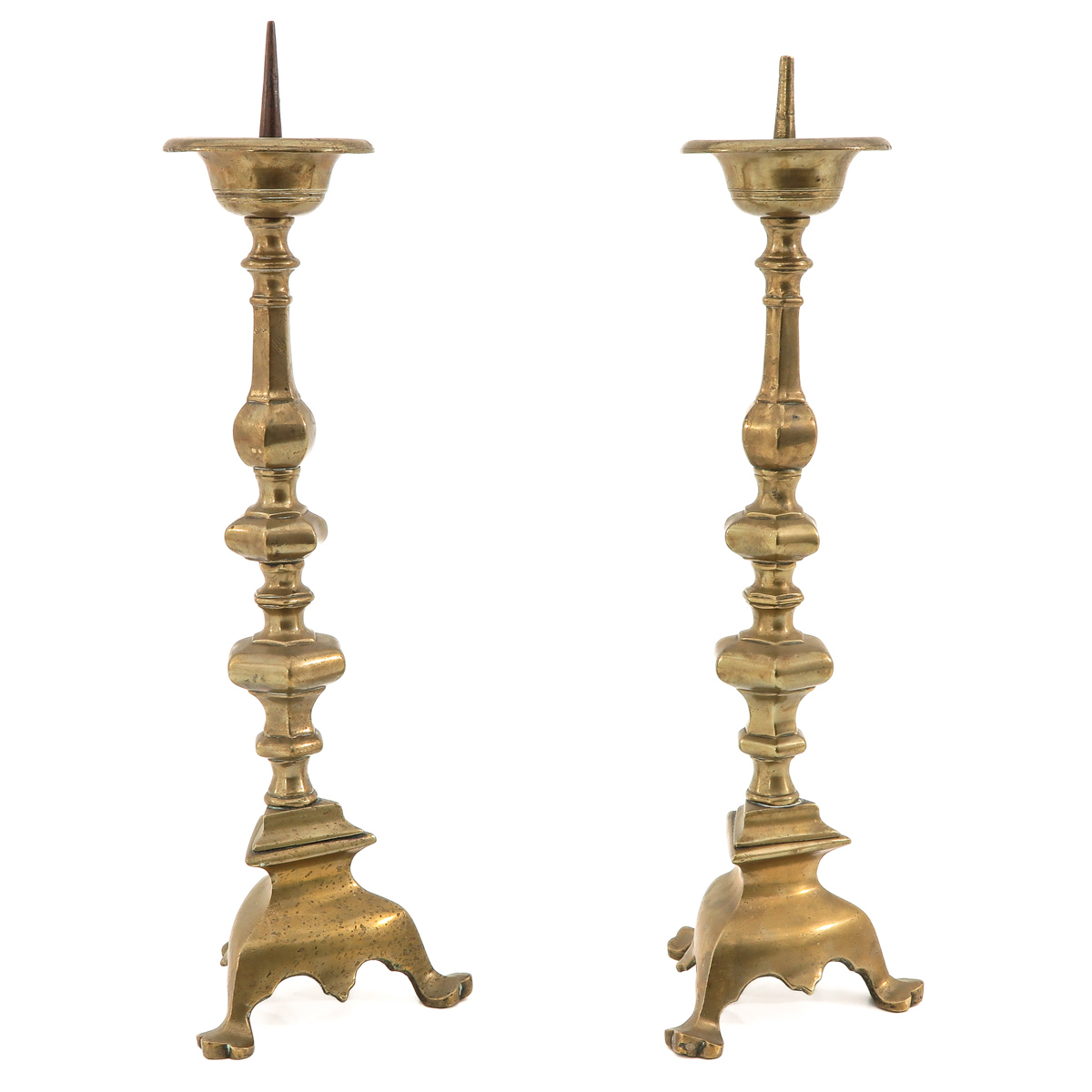 A Pair of Altar Candlesticks - Image 2 of 10
