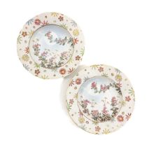 A Pair of Famille Rose Plates