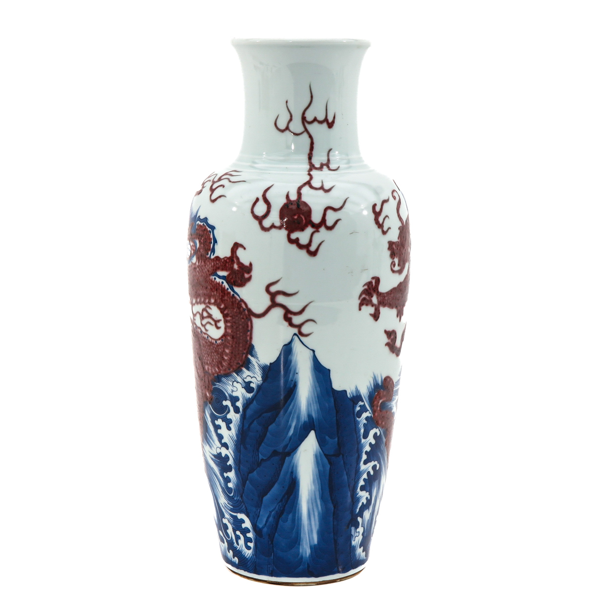 An Iron Red and Blue Vase - Image 4 of 10