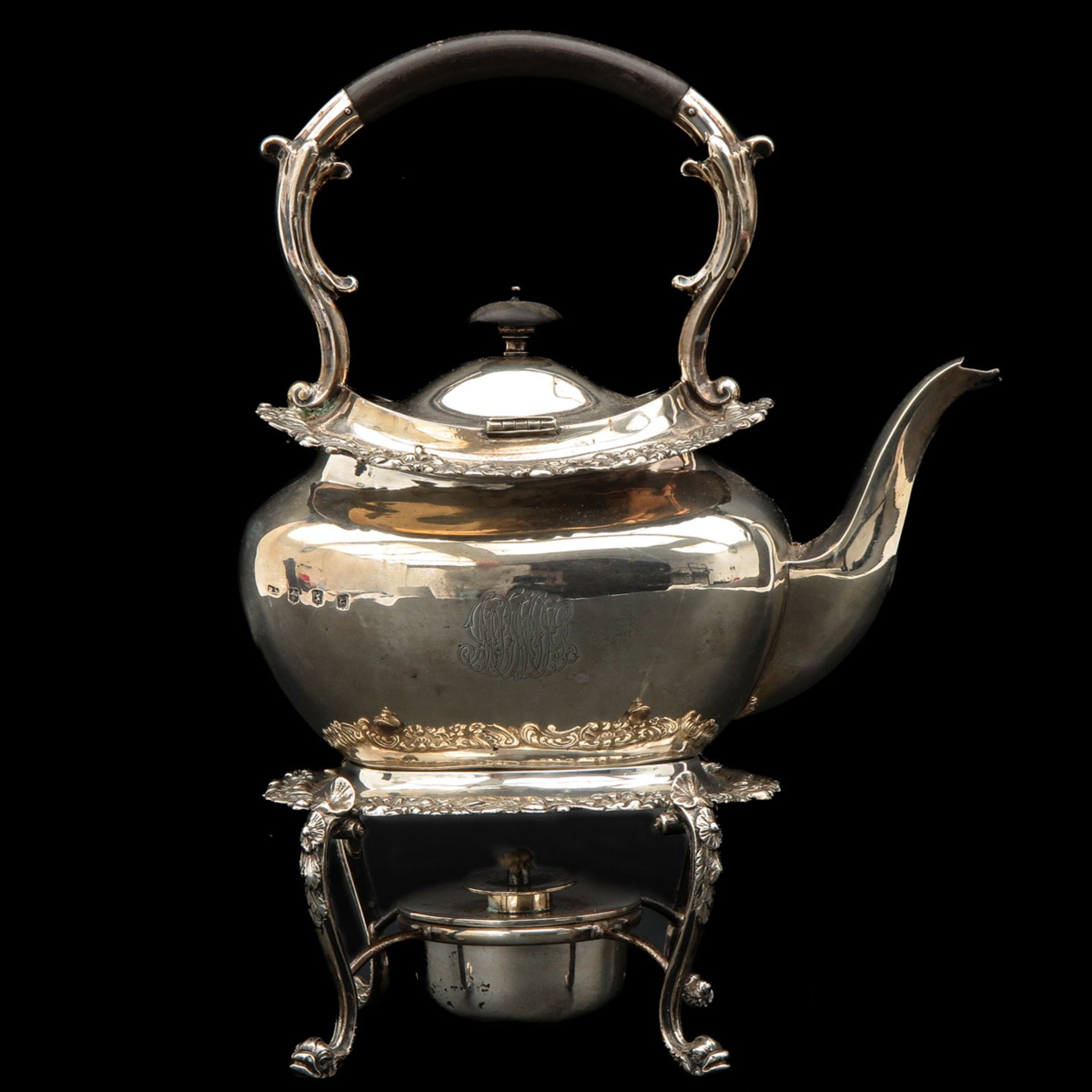 A English Silver Teapot - Bild 3 aus 10