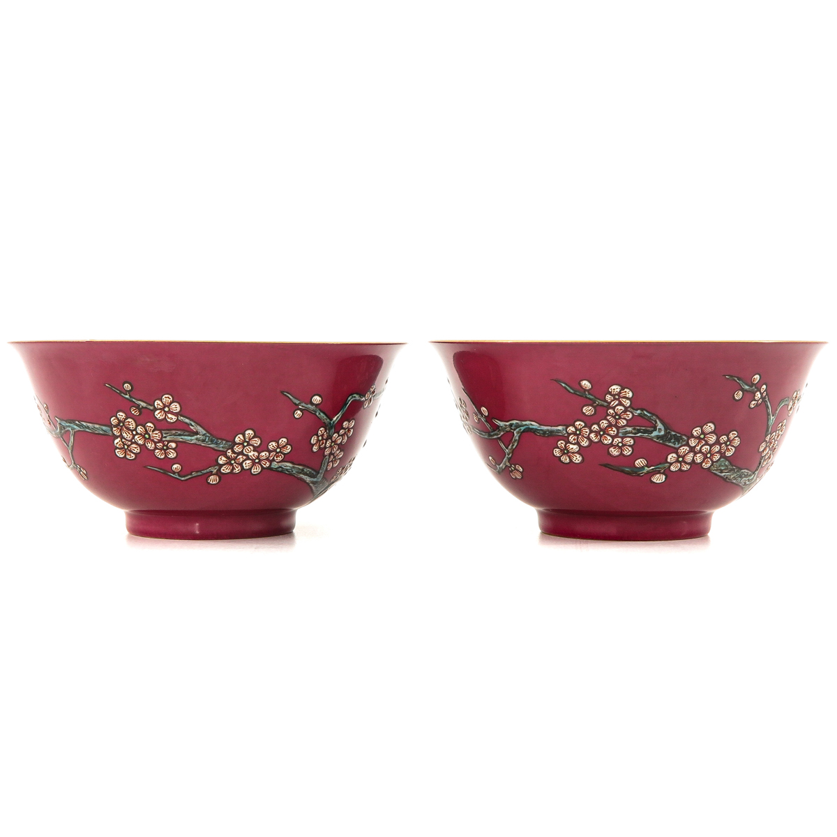 A Pair of Ruby Bowls - Image 4 of 9