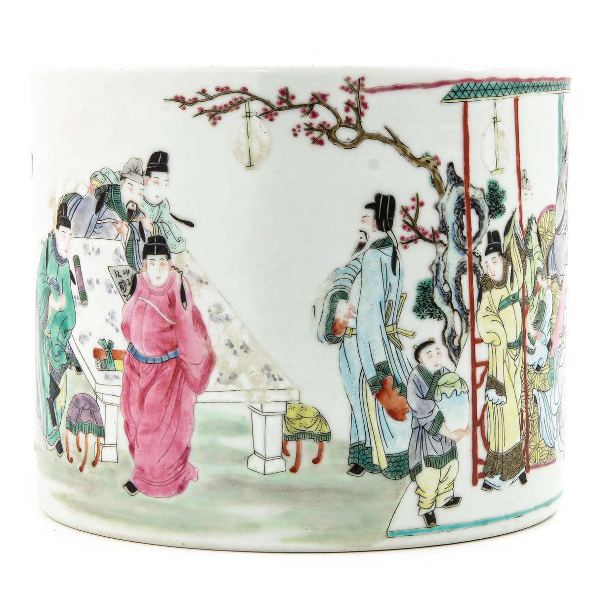 A Famille Rose Brush Pot - Image 4 of 10