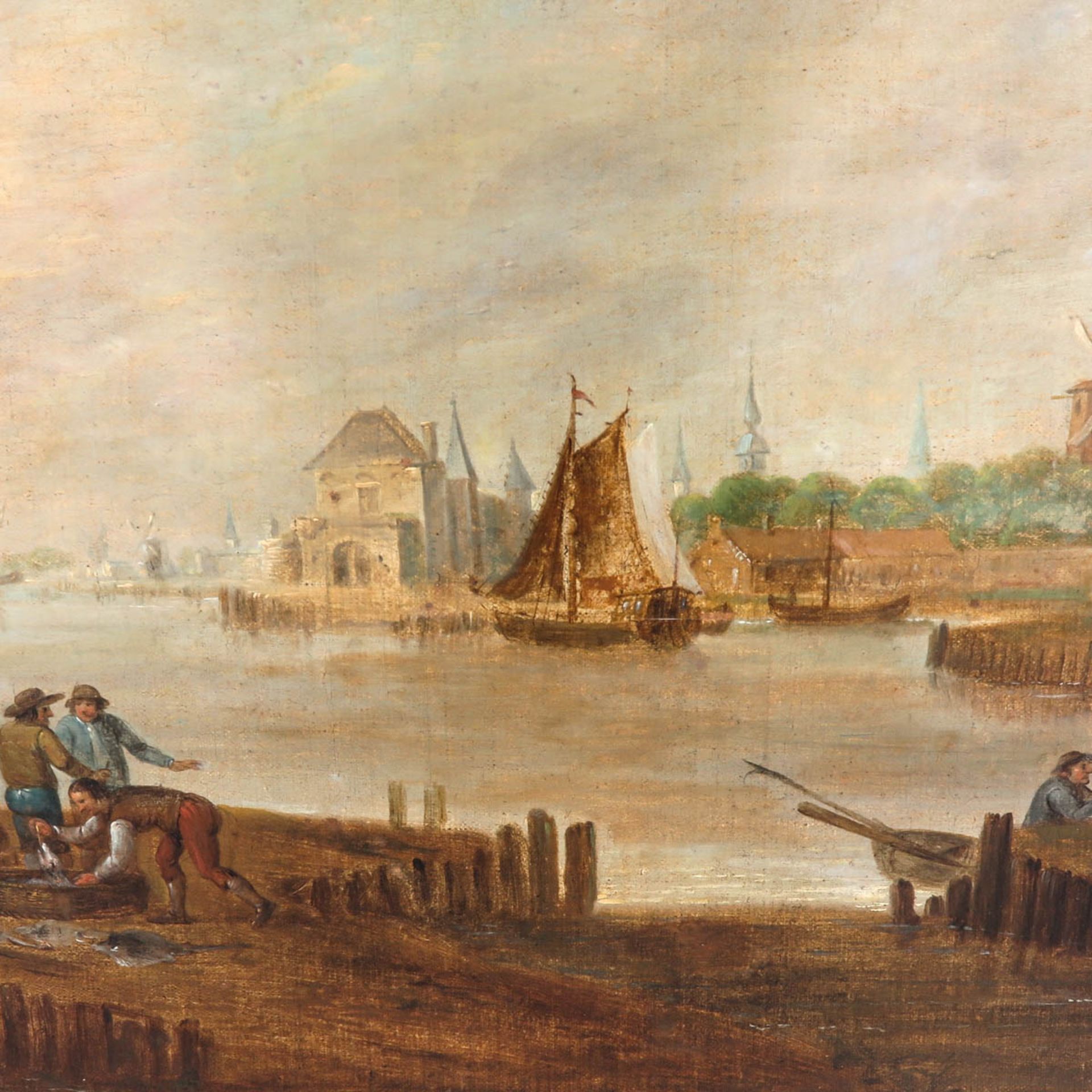 An 18th Century Oil on Canvas - Image 7 of 8