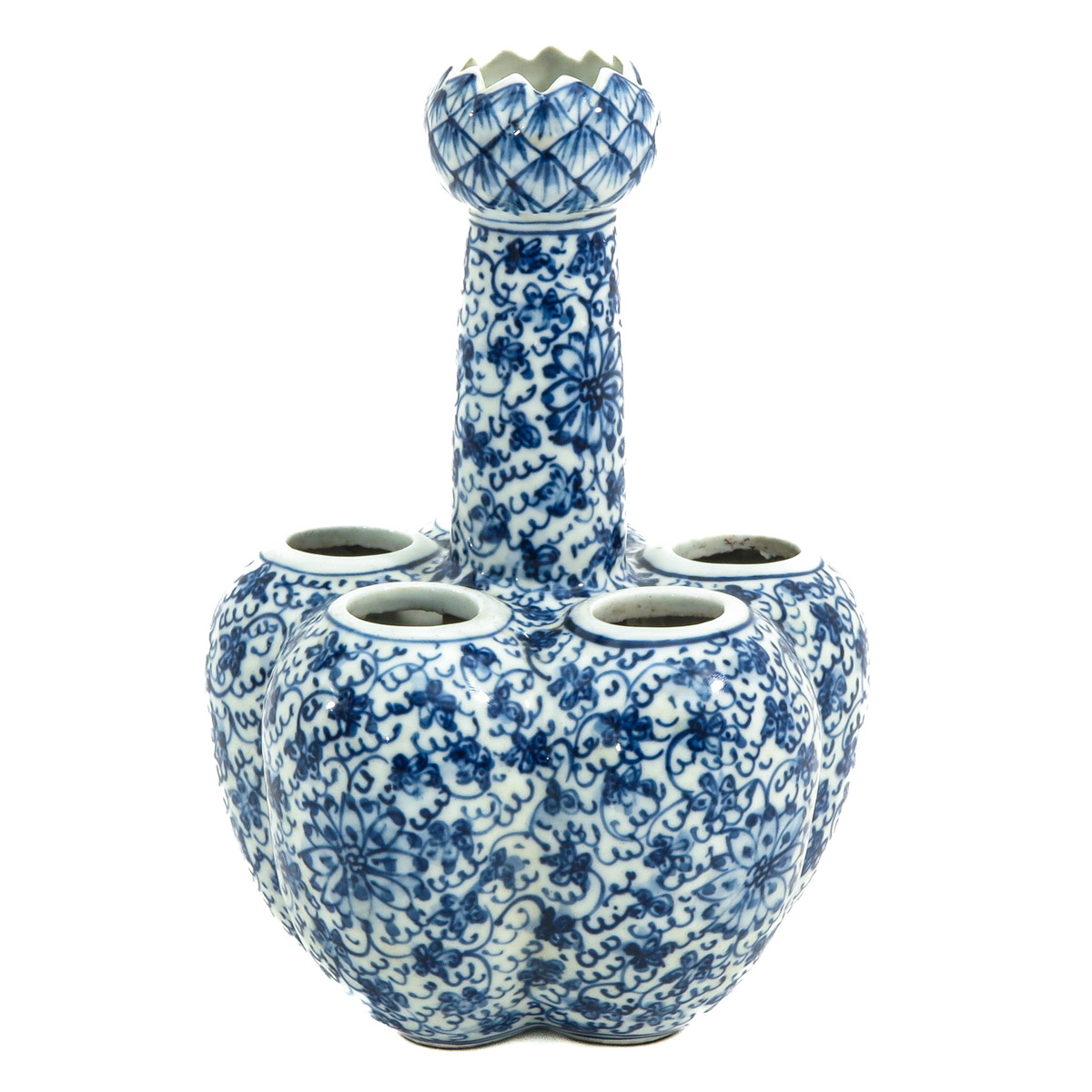 A Blue and White Tulip Vase