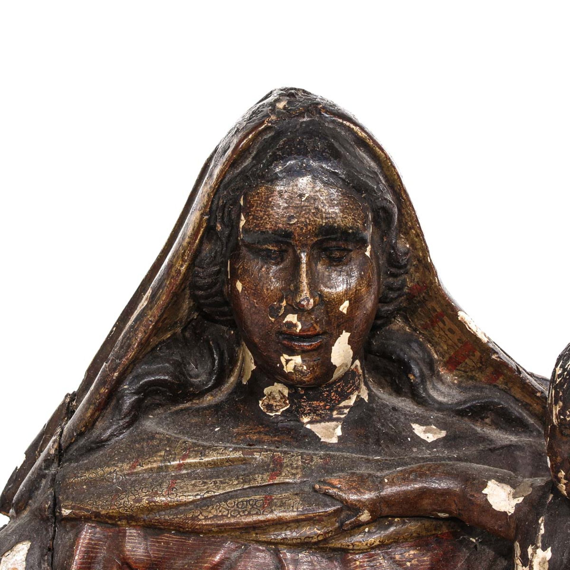 A Wood Sculpture of the Black Madonna - Image 6 of 10