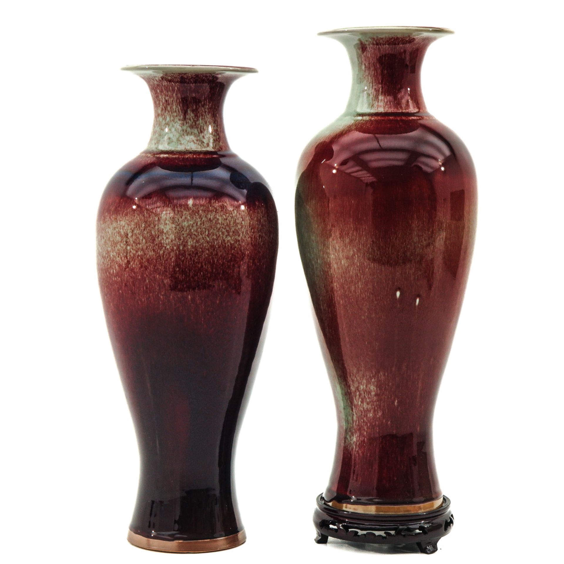 A Pair of Jun Ware Vases - Bild 4 aus 6