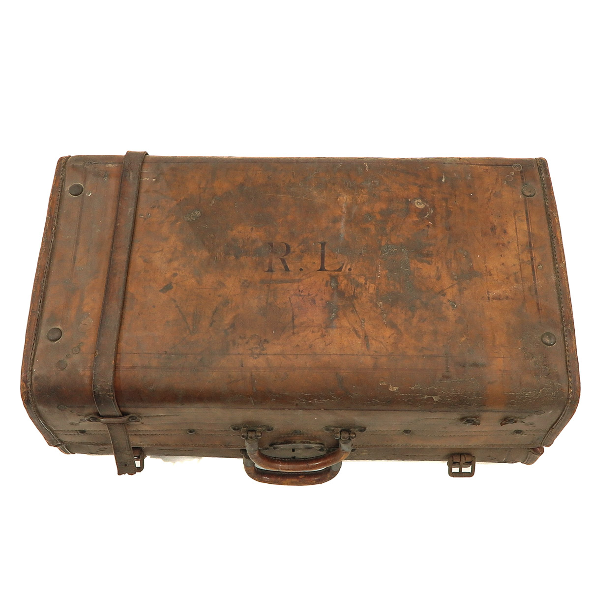 A Leather and Silk Suitcase - Image 6 of 10