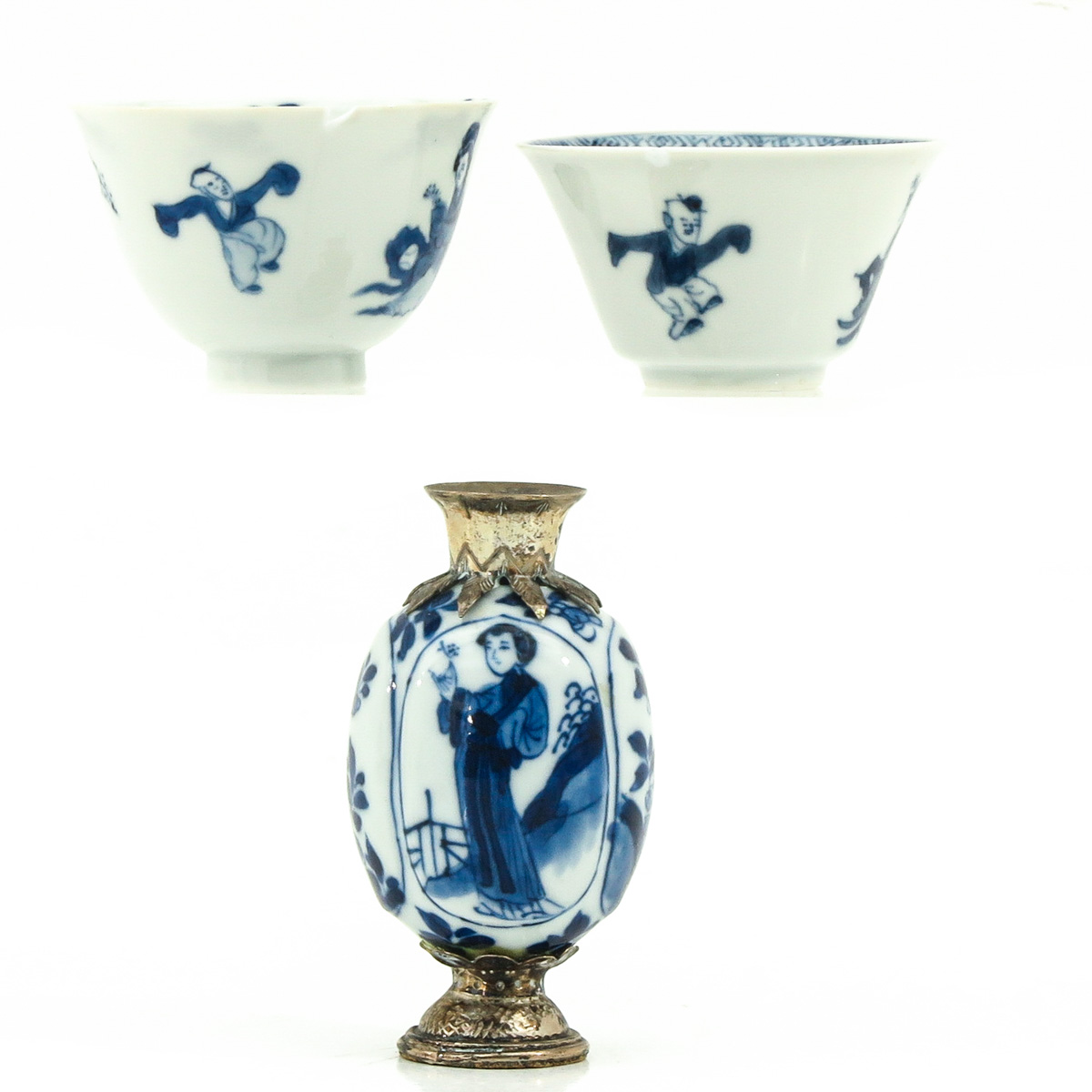 A Miniature Vase and 2 Small Cups - Image 3 of 10