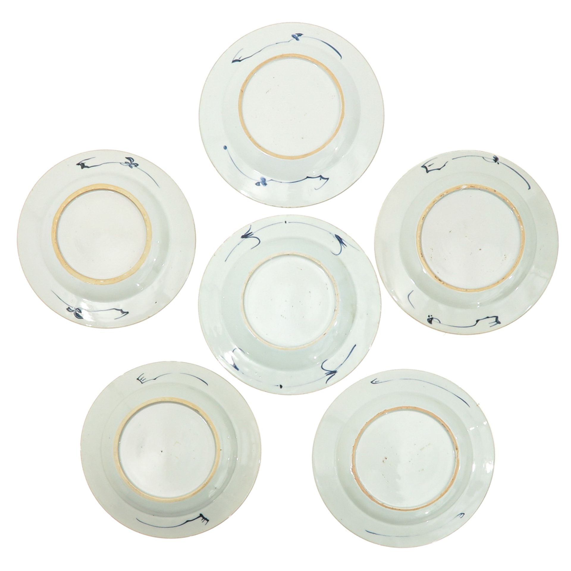 A Collection of 6 Blue and White Plates - Image 2 of 10