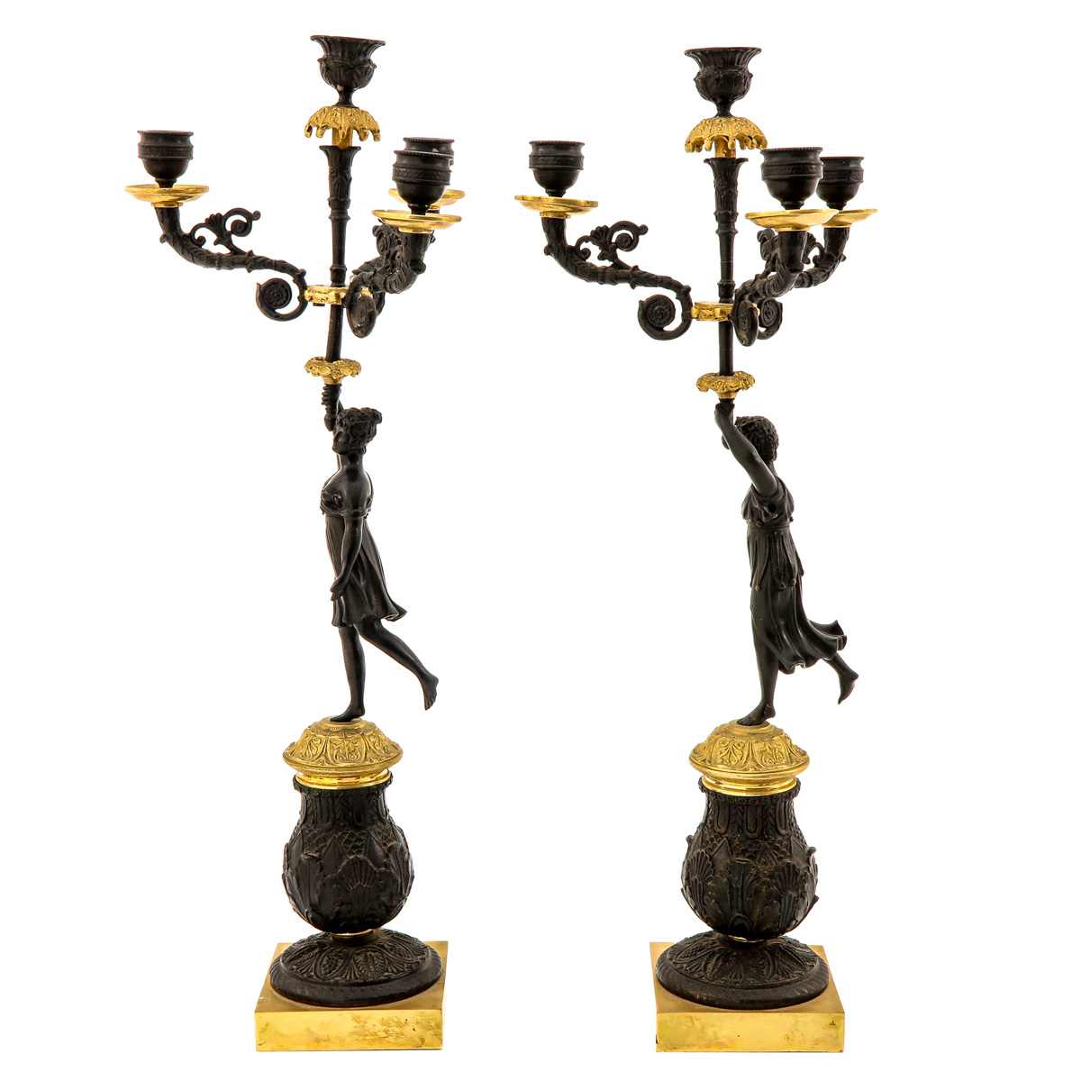 A Pair of 19th Century Candelsticks - Image 2 of 10