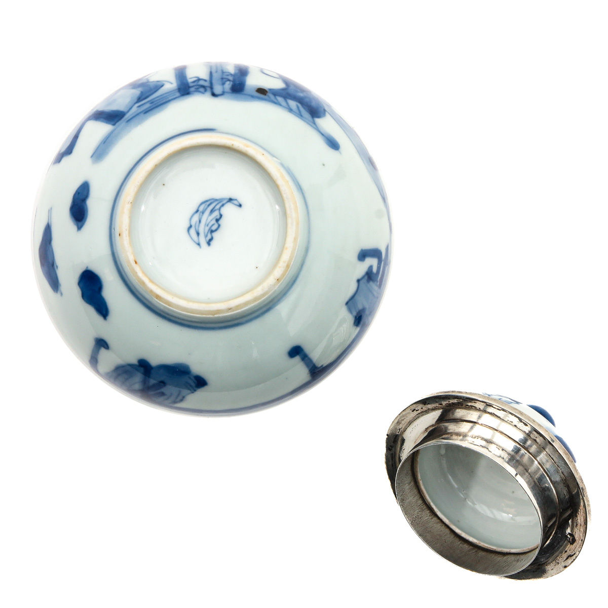 A Blue and White Teabox - Image 6 of 10