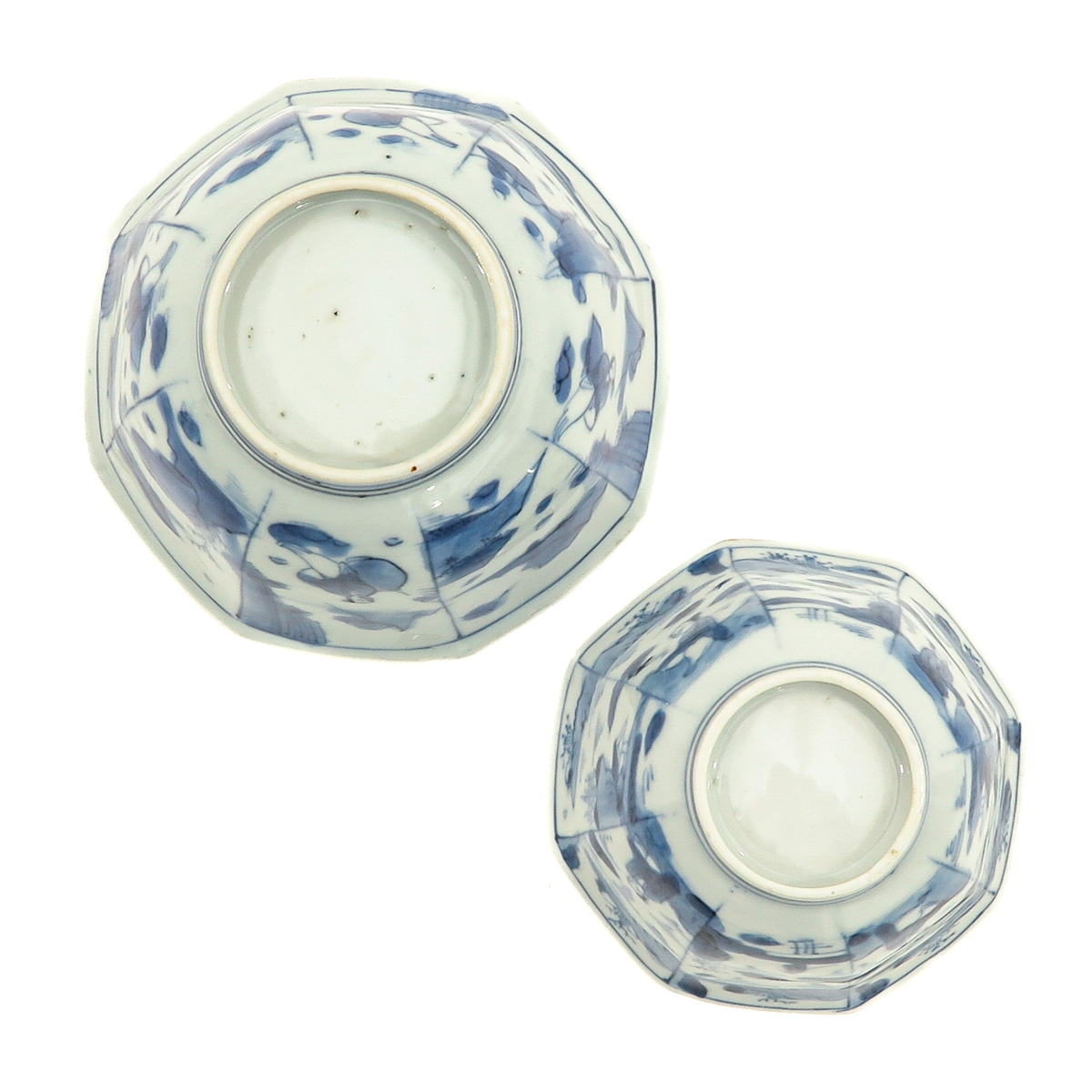 A Lot of 2 Blue and White Cups - Image 6 of 10