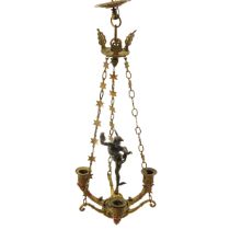 A 19th Century Bronze Chandelier