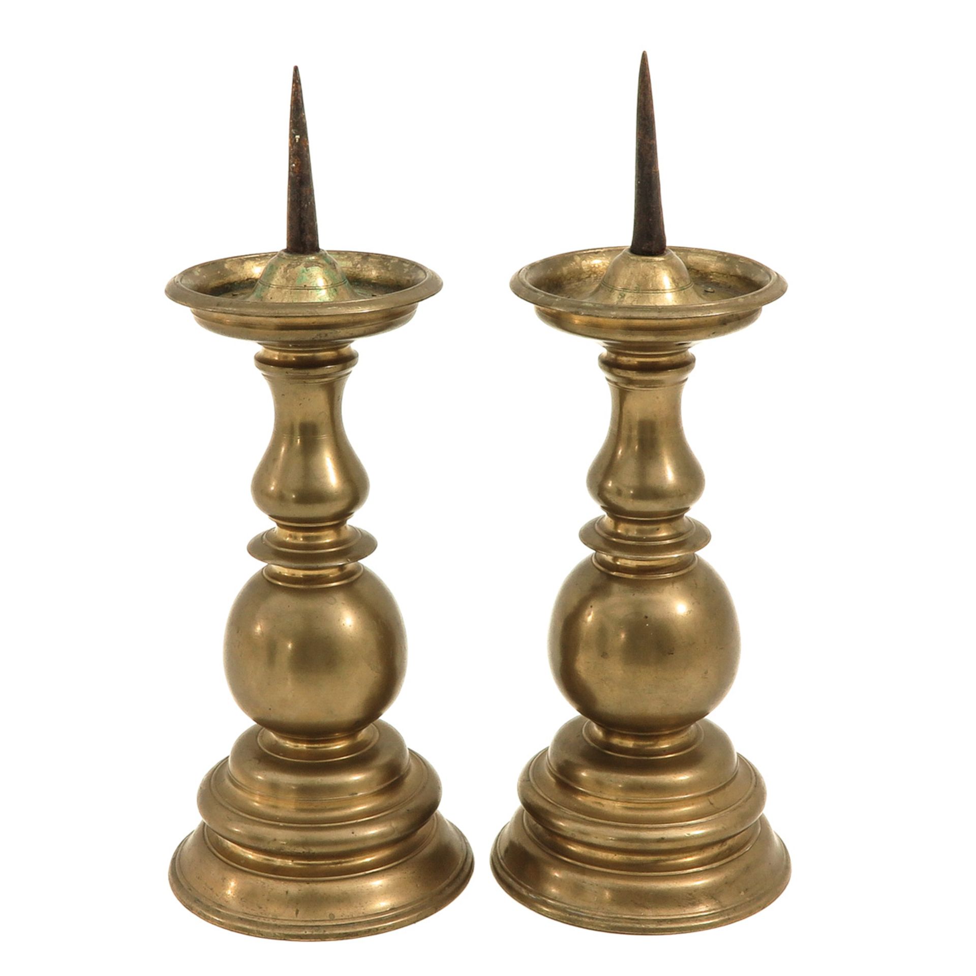 A Pair of 16th Century Candlesticks