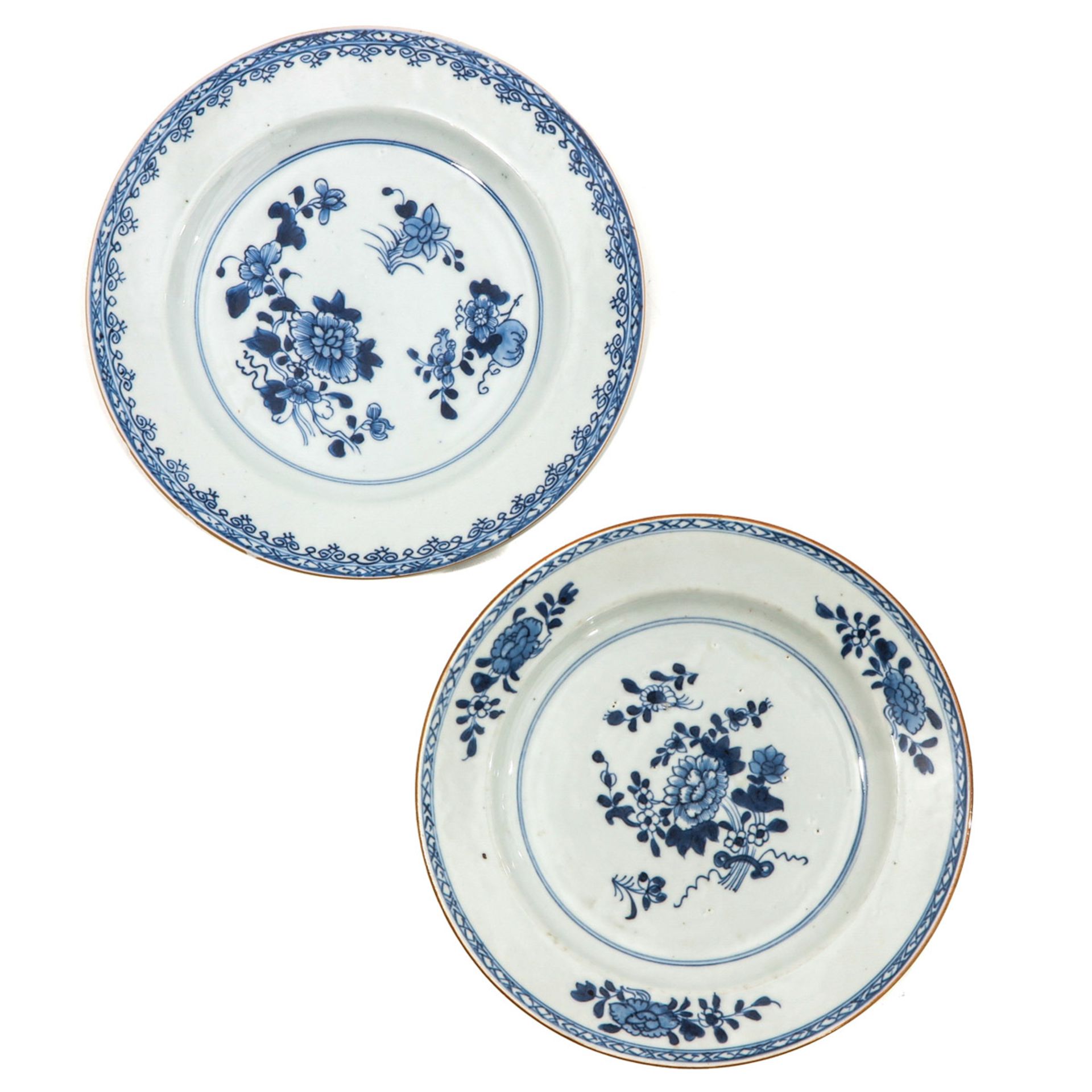 A Collection of 6 Blue and White Plates - Bild 3 aus 10