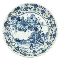 A Blue and White Plate