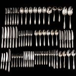 A 70 Piece Dutch Silver Cutlery Set