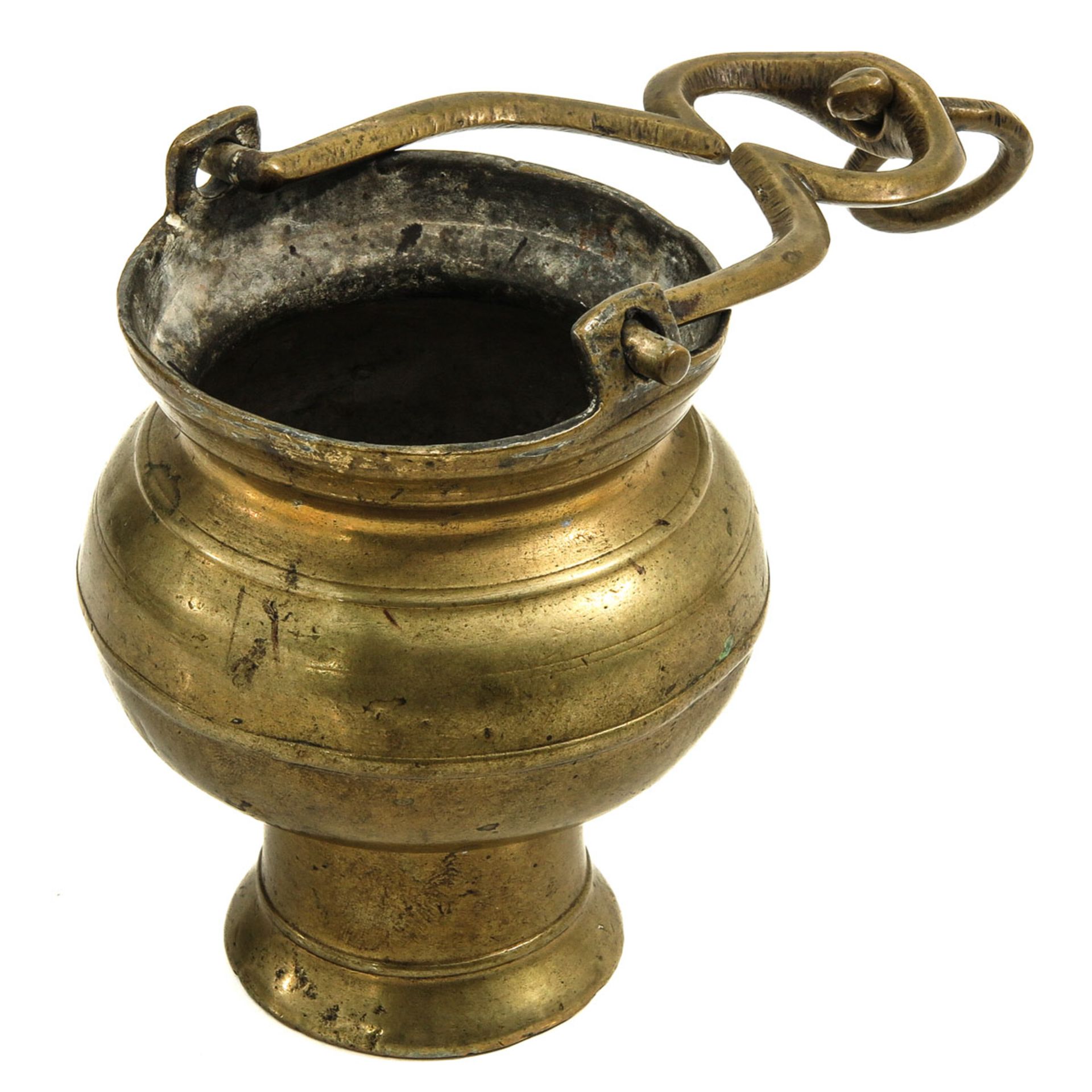 A Lot of 2 Bronze Holy Water Vessels - Image 8 of 8