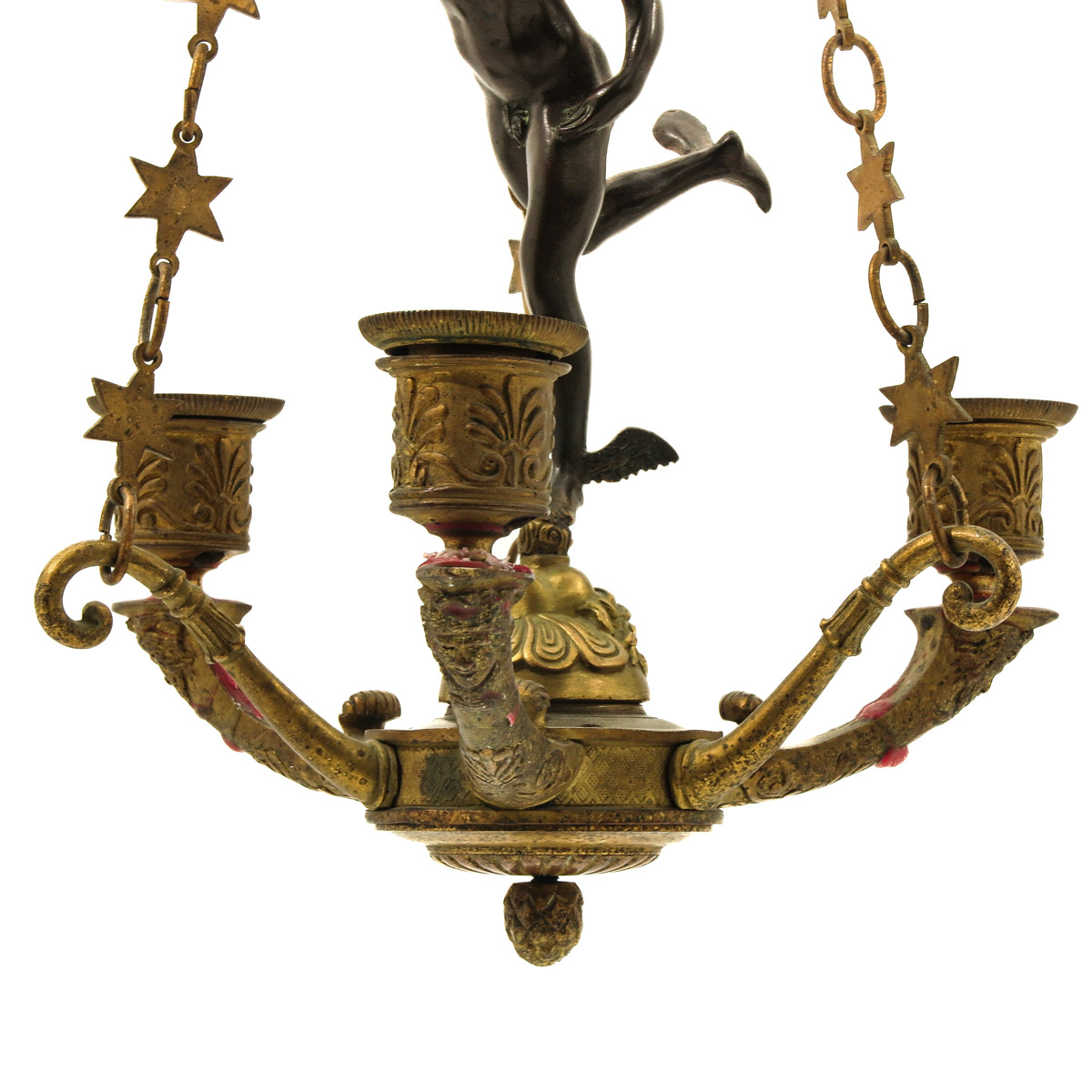A 19th Century Bronze Chandelier - Image 6 of 6