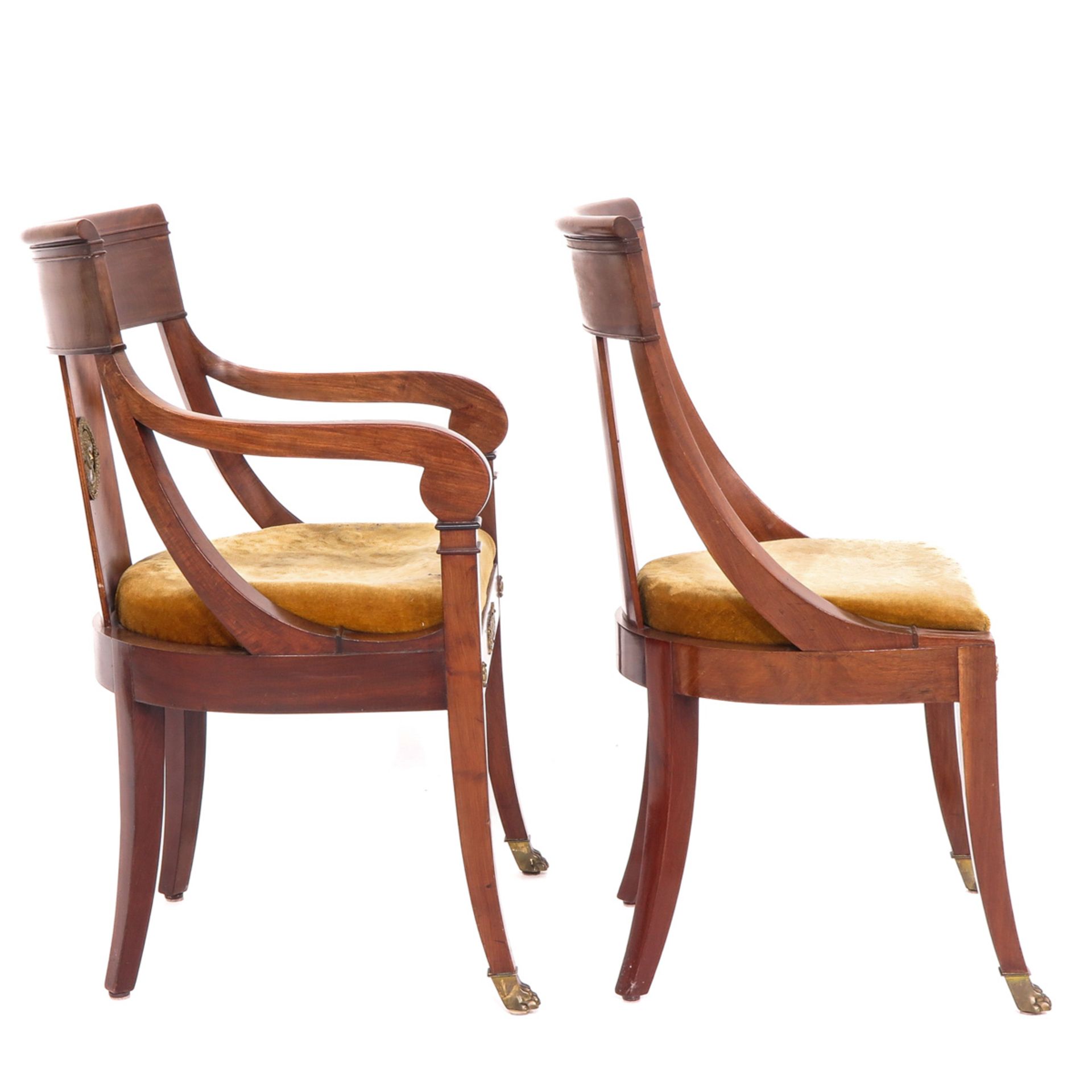 A Pair of Empire Period Chairs - Image 4 of 10