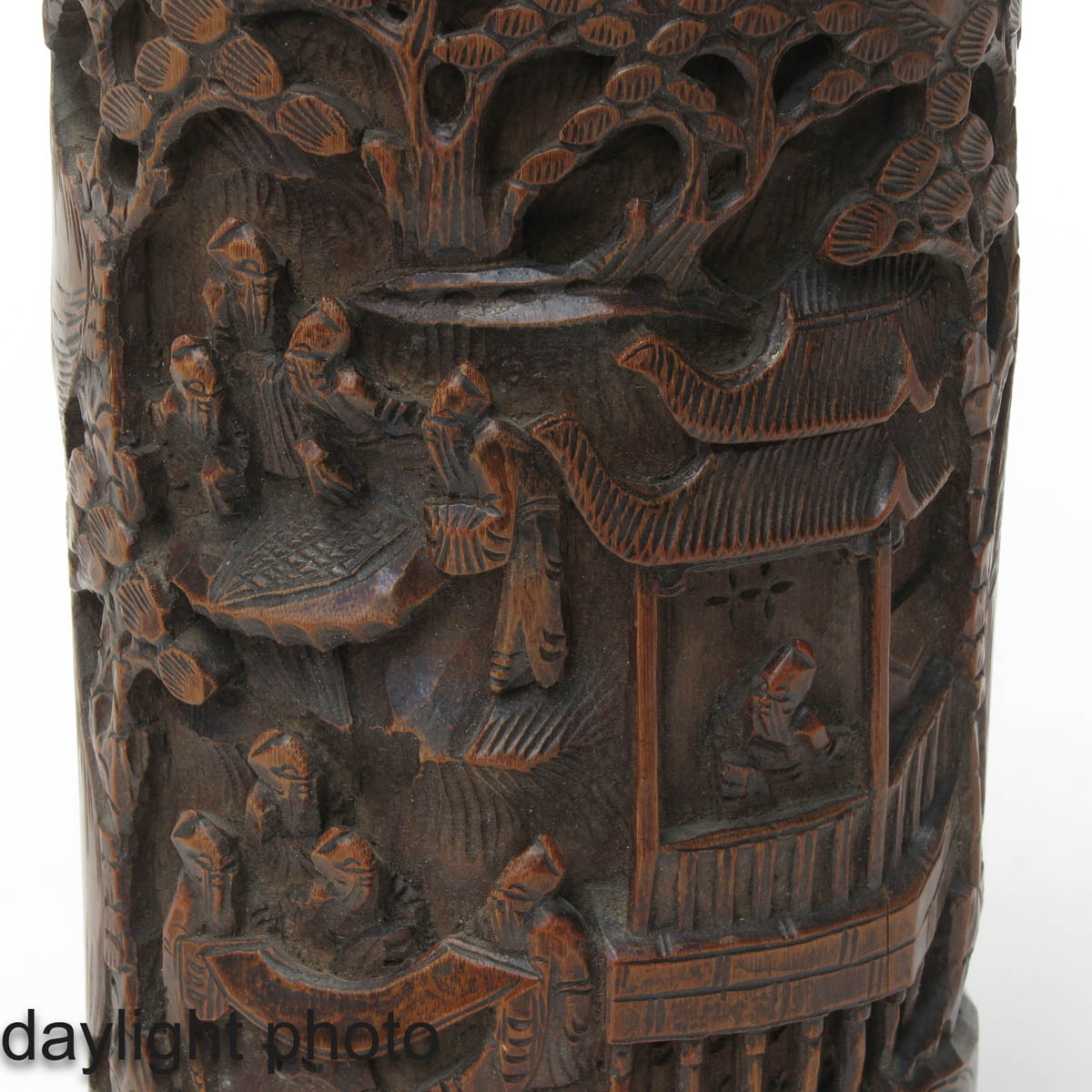 A Collection of 3 Carved Wood Items - Image 9 of 10